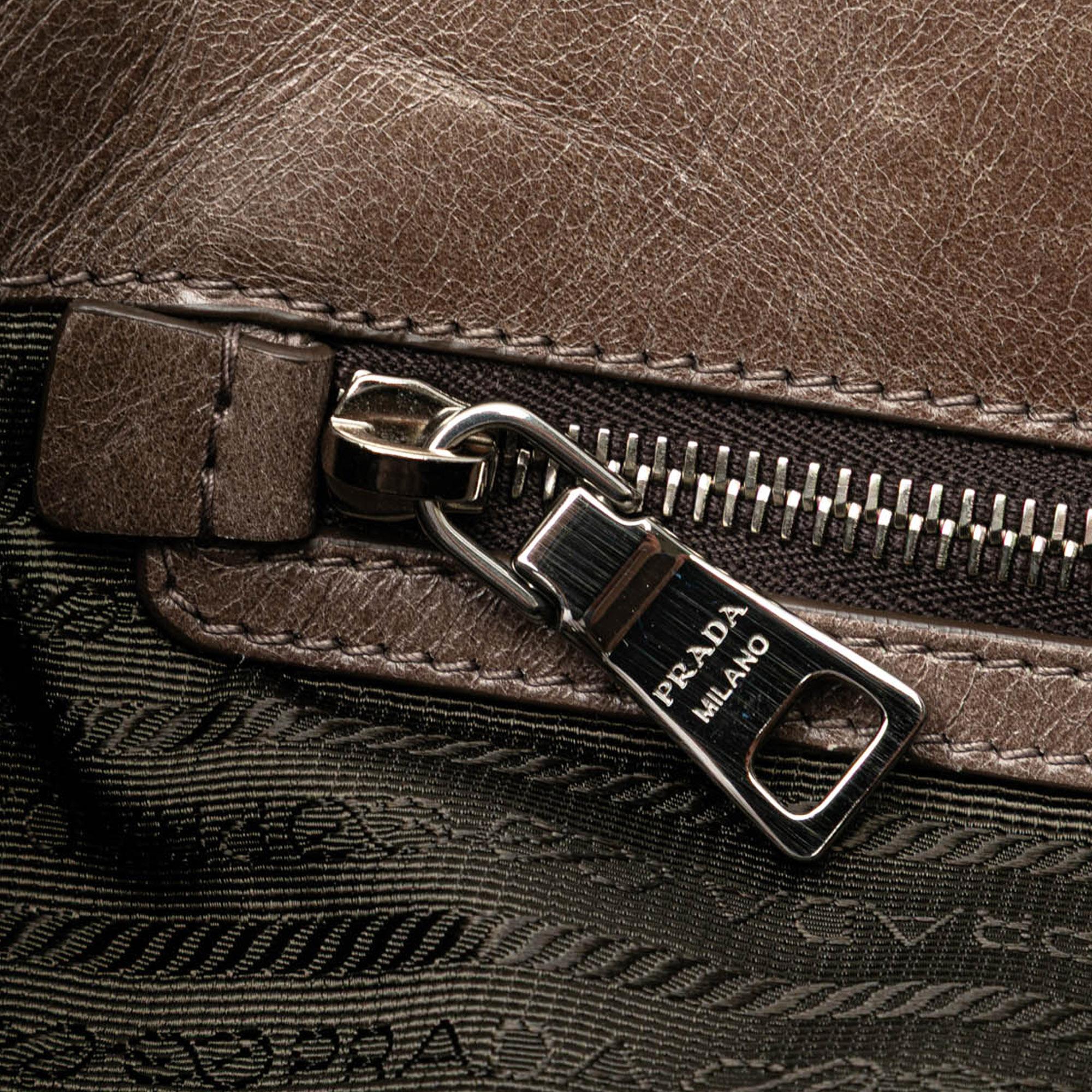 Prada Vitello Shine Satchel