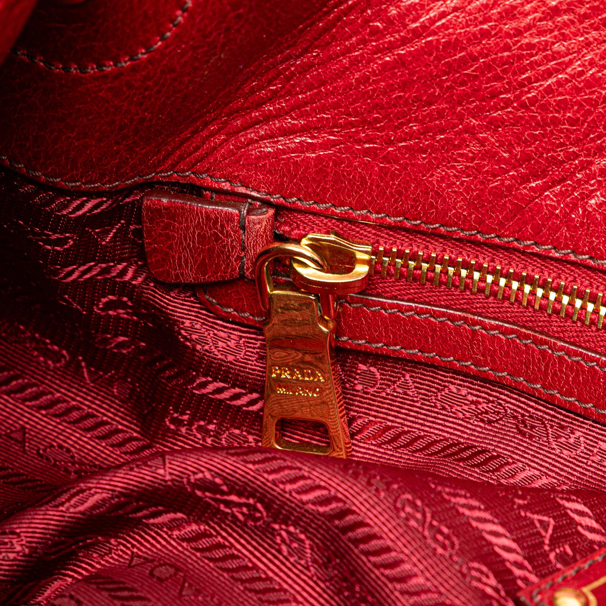 Prada Vitello Shine Shoulder Bag