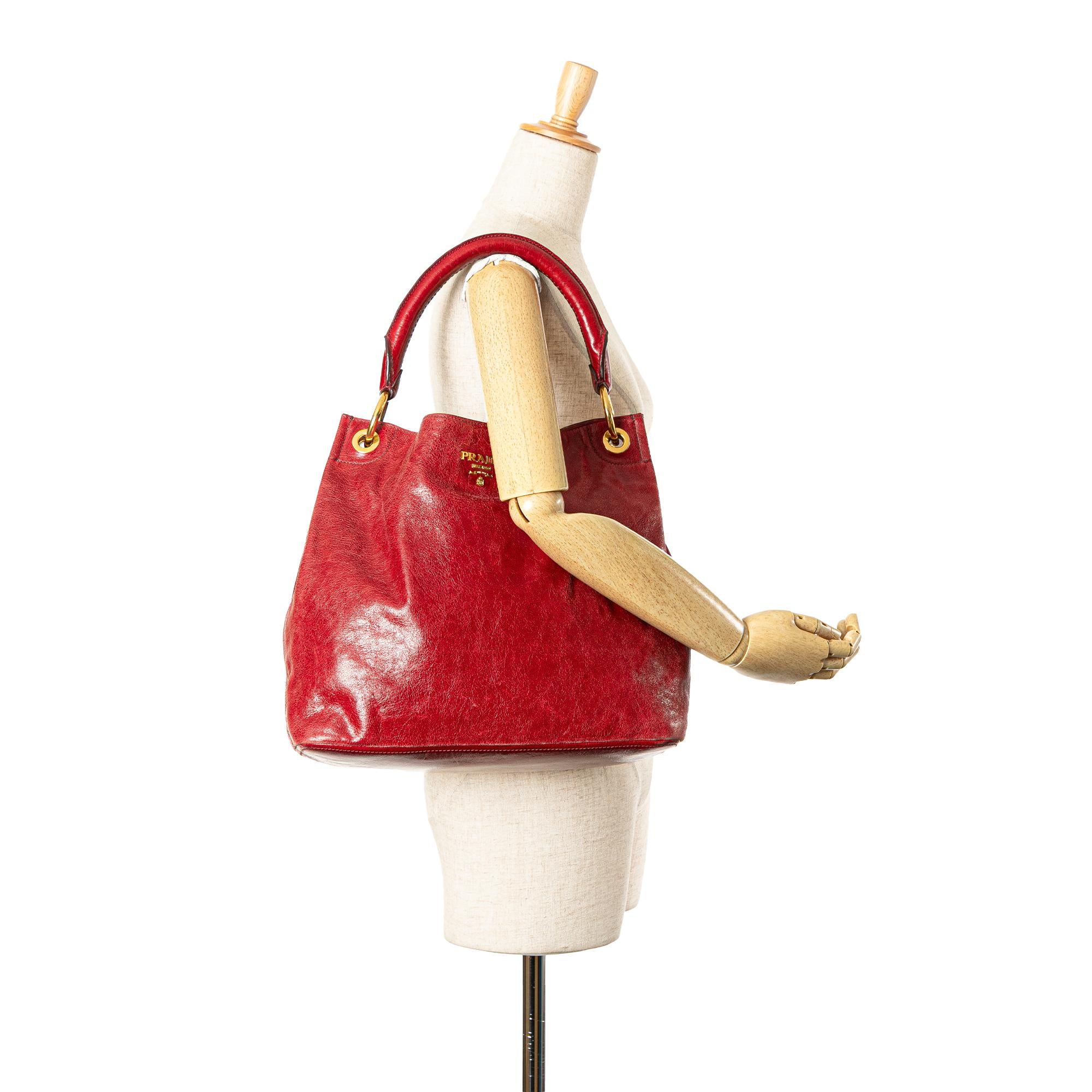 Prada Vitello Shine Shoulder Bag