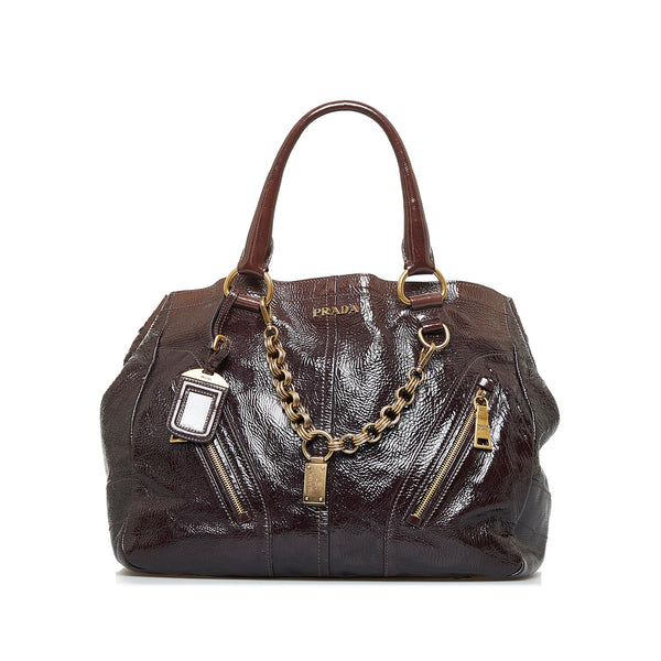 Prada Vitello Shine Zippy Tote Bag (SHG-ks2Rg4) – LuxeDH