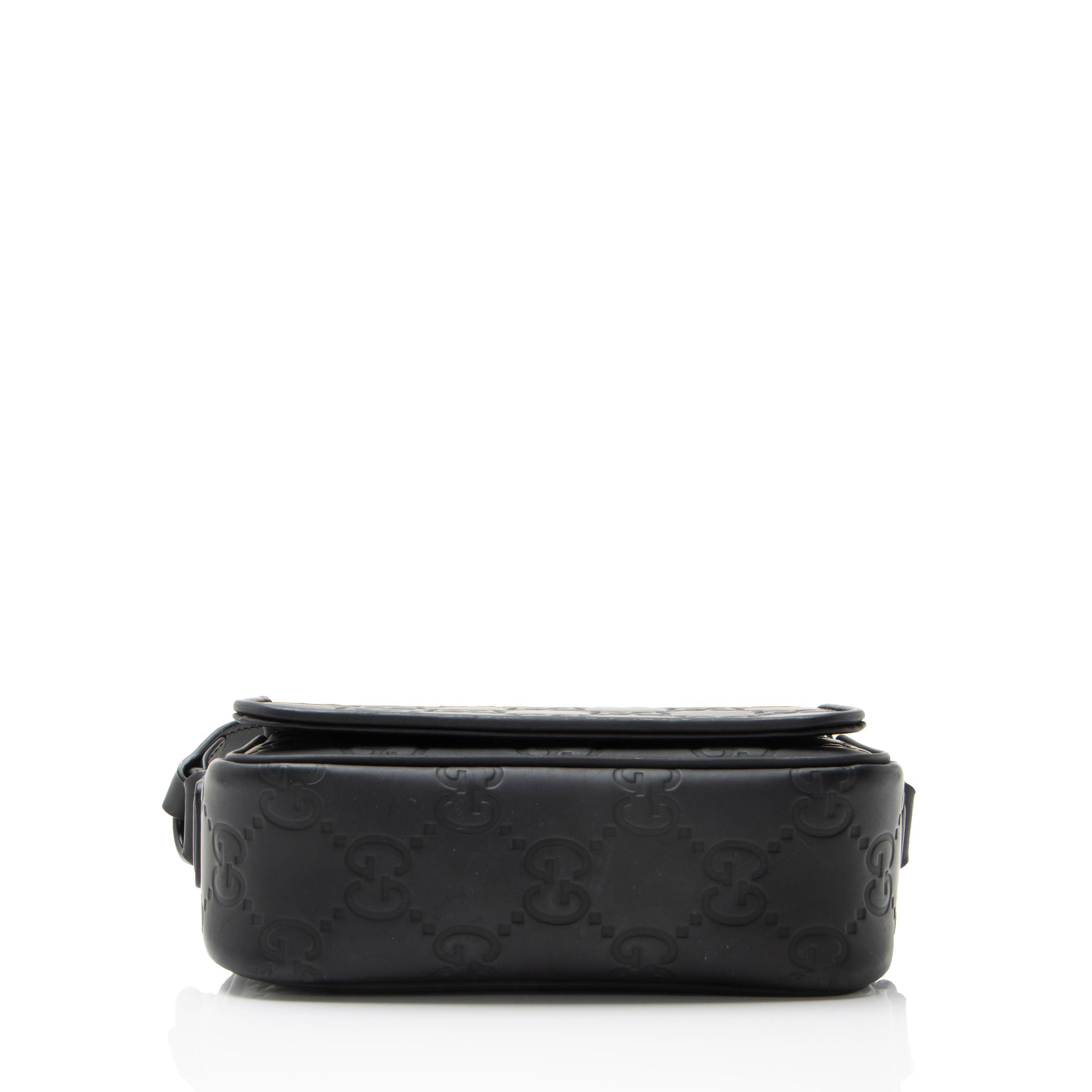 Rubber GG Effect Calfskin Mini Messenger