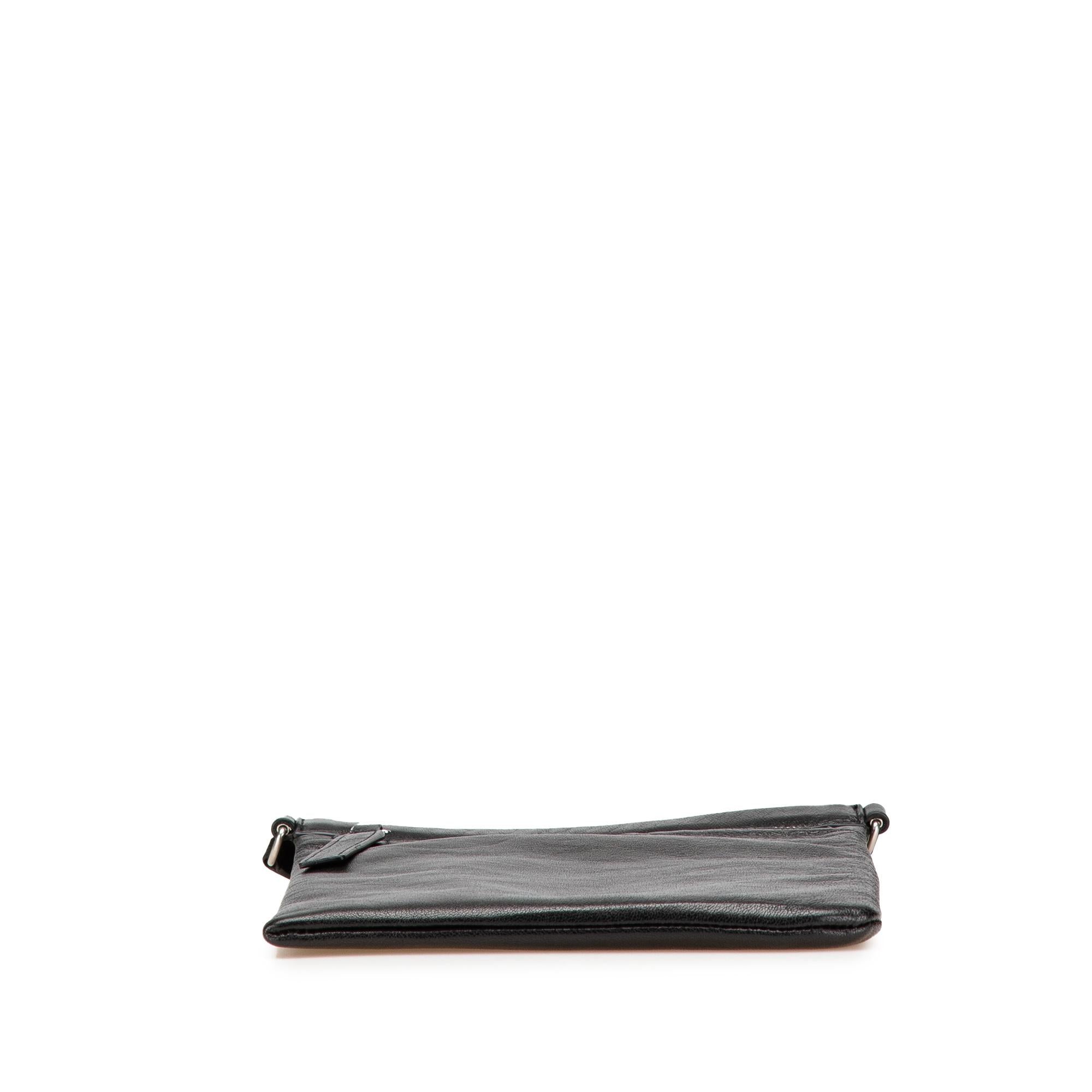 Saint Laurent Antiqued Lambskin Sid Flat Crossbody