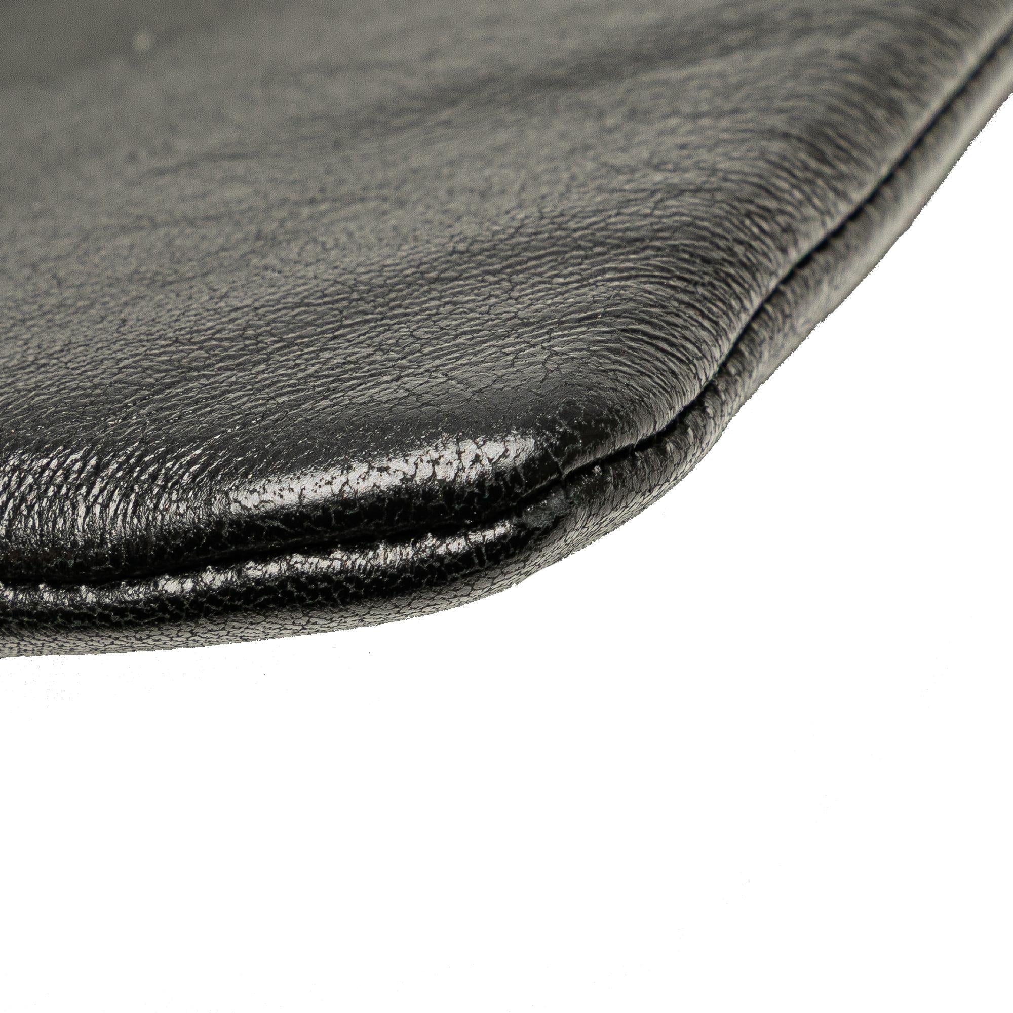 Saint Laurent Antiqued Lambskin Sid Flat Crossbody