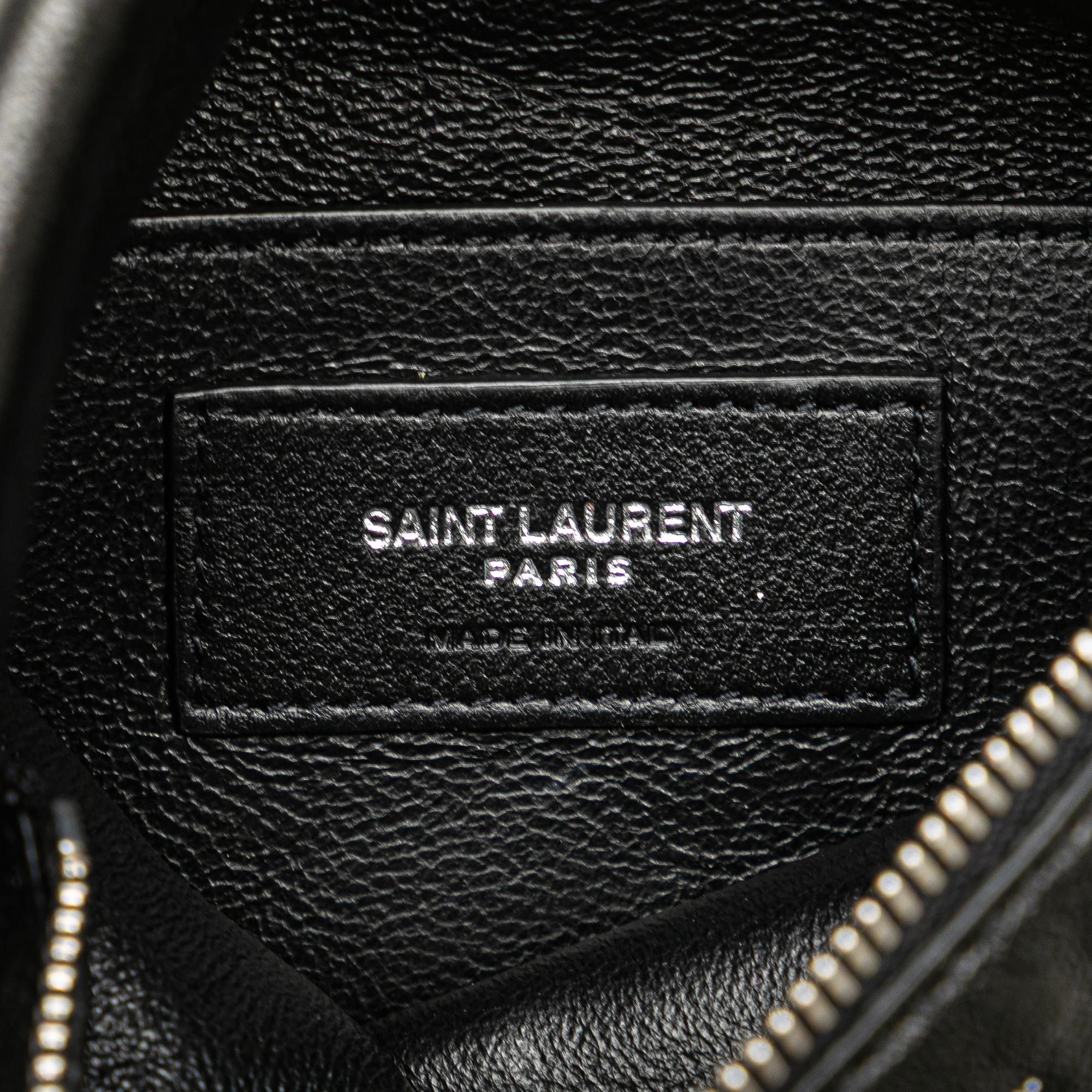 Saint Laurent Antiqued Lambskin Sid Flat Crossbody