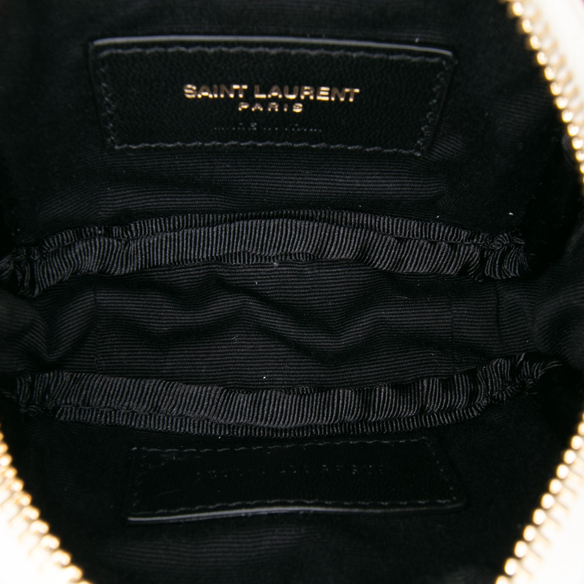 Saint Laurent Baby Calfskin Monogram Cherry Printed Lou Camera Bag