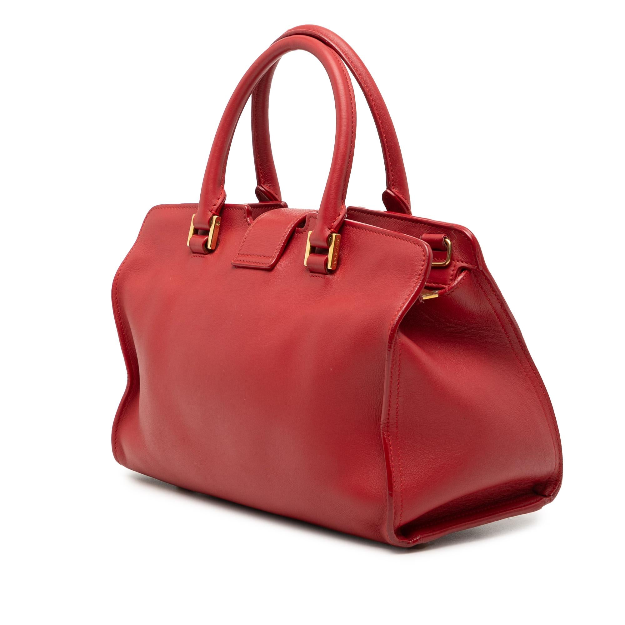 Saint Laurent Baby Leather Monogram Downtown Cabas Satchel