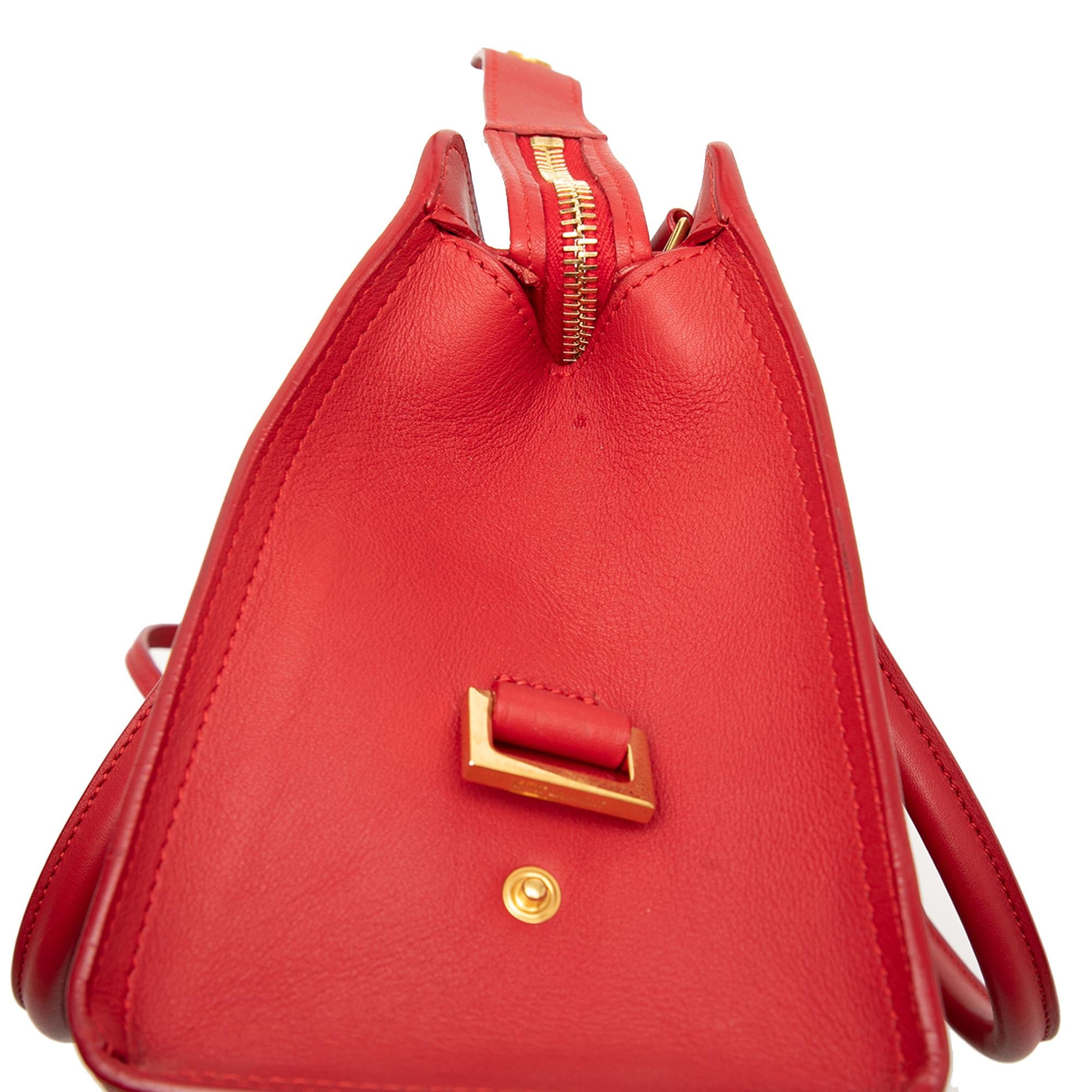 Saint Laurent Baby Leather Monogram Downtown Cabas Satchel