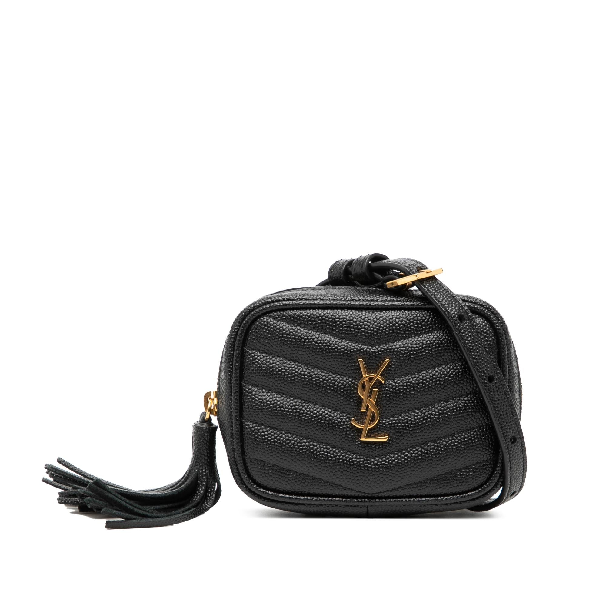 Saint Laurent Baby Matelasse Grain De Poudre Monogram Lou Camera Bag