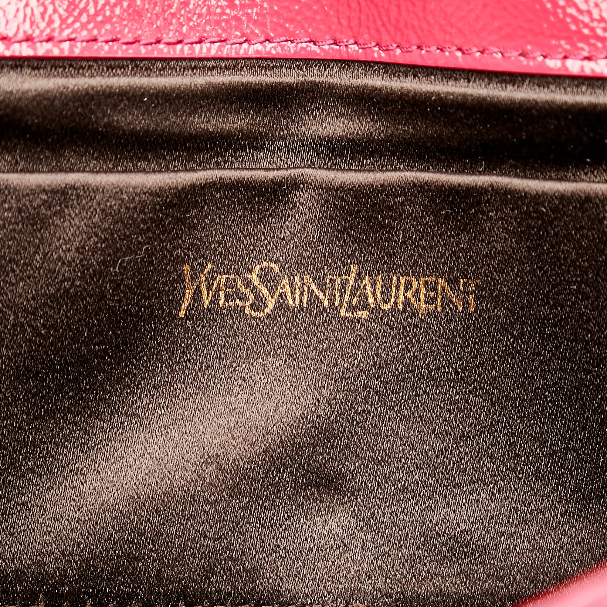 Saint Laurent Belle De Jour Patent Leather Clutch Bag (SHG-28032)