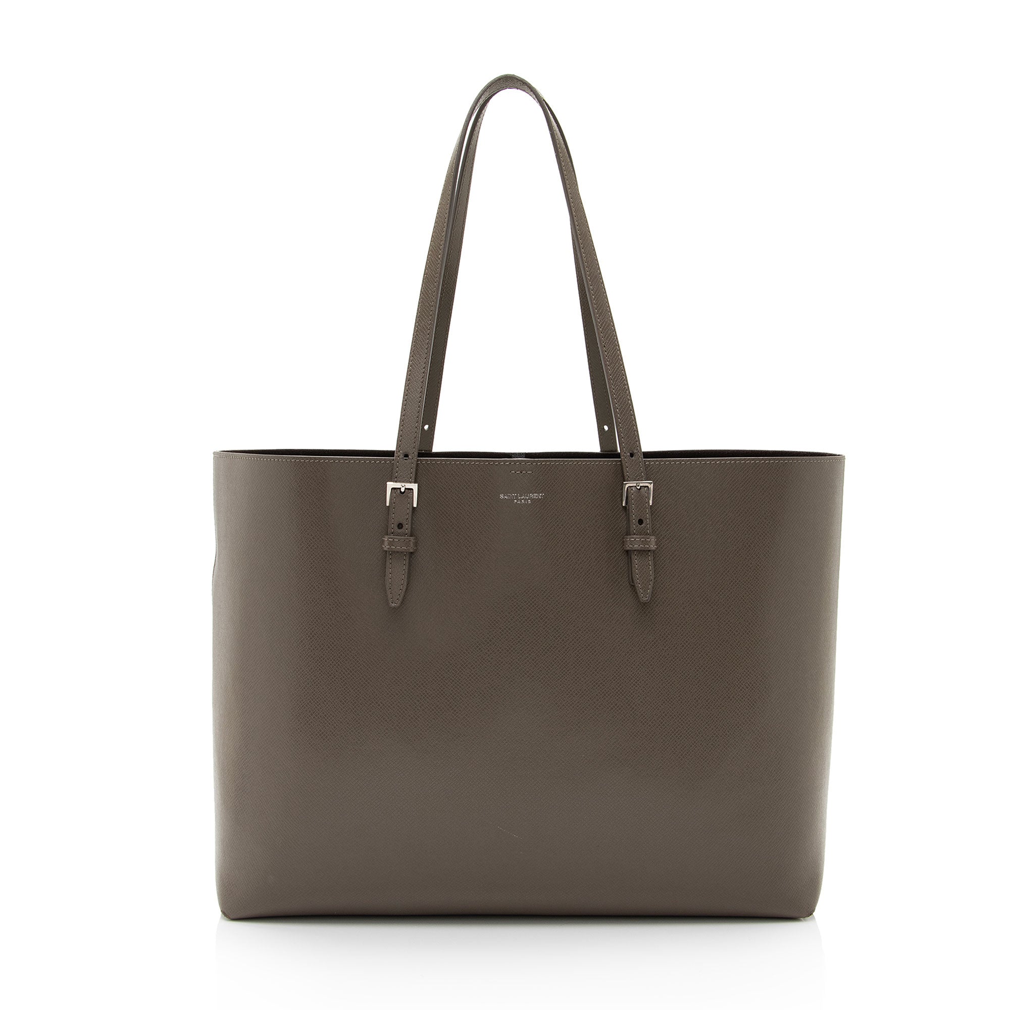 Saint Laurent Boucle Embossed Leather Shopping Tote (SHF-3yPQcN)