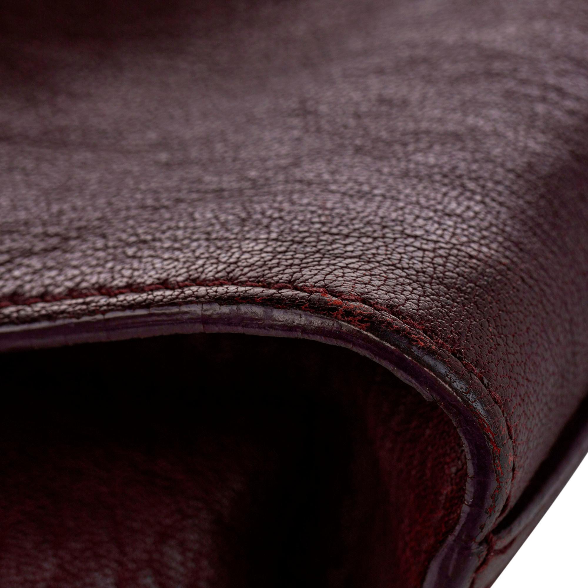 Saint Laurent Cabas Chyc Ligne Leather Handbag (SHG-32354)