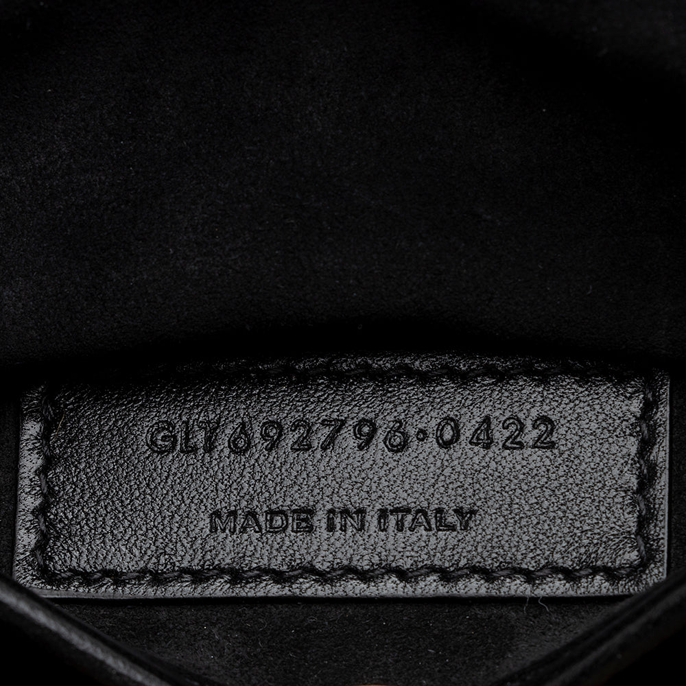 Saint Laurent Calfskin Monogram Charlie Small Crossbody Bag (SHF-22068)