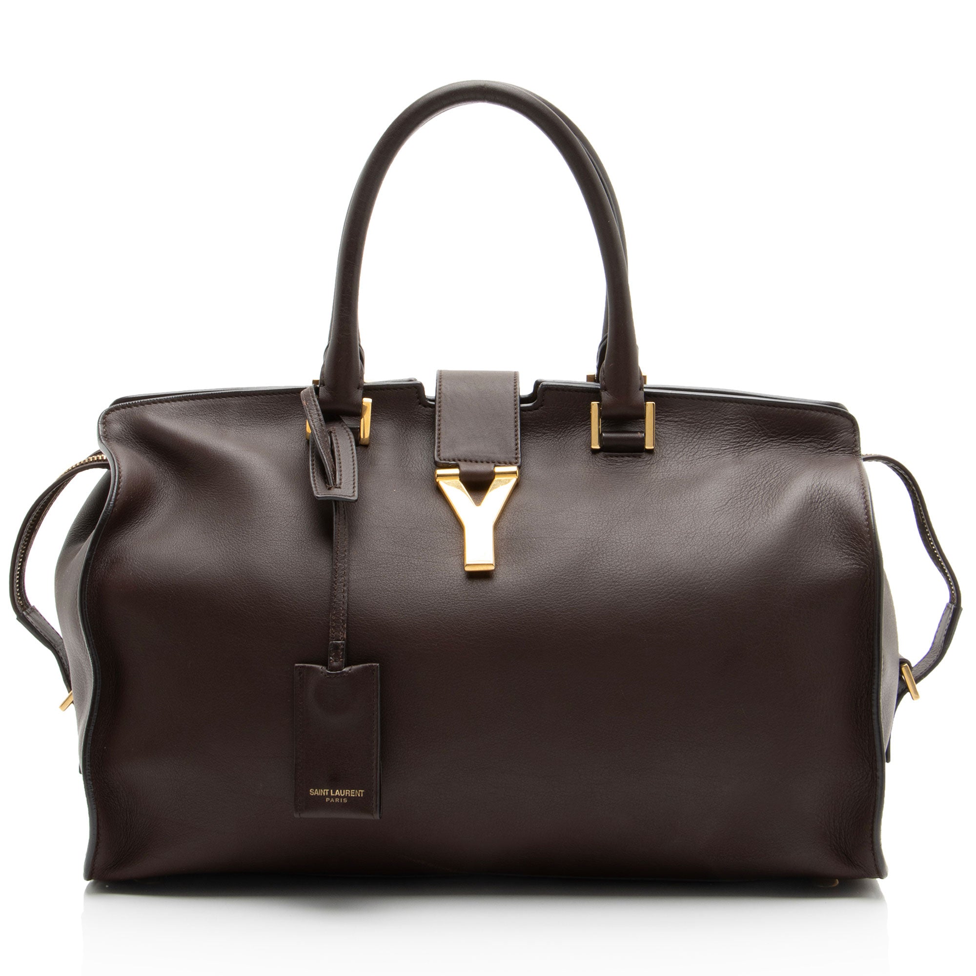 Saint Laurent Calfskin Classic Cabas Y Medium Tote