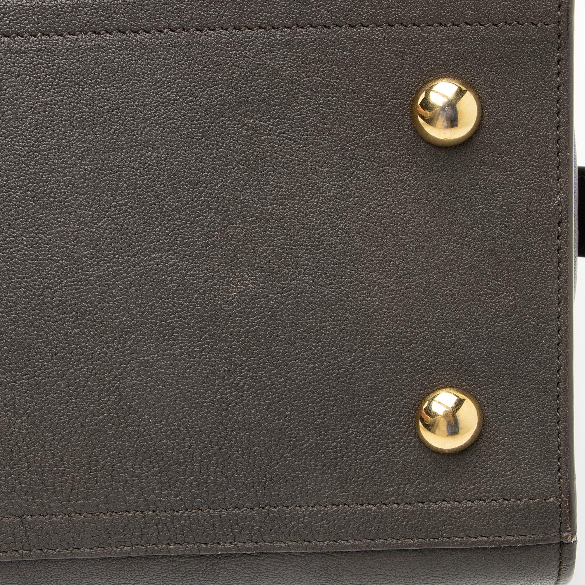 Saint Laurent Calfskin Classic Cabas Y Small Tote (SHF-23162)