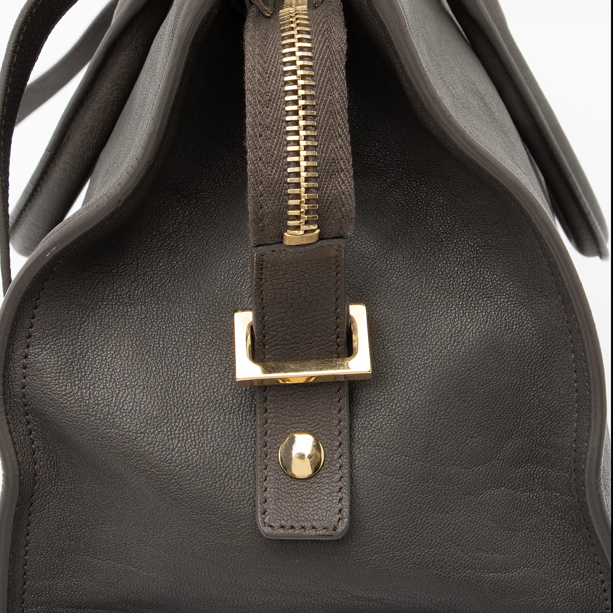 Saint Laurent Calfskin Classic Cabas Y Small Tote (SHF-23162)