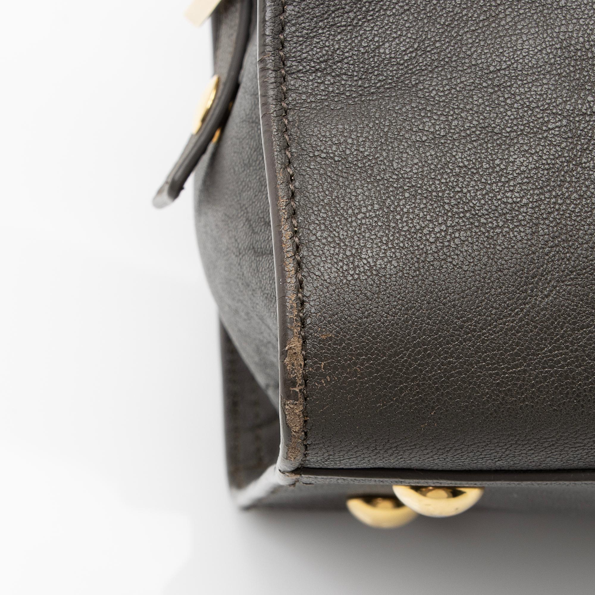 Saint Laurent Calfskin Classic Cabas Y Small Tote (SHF-23162)