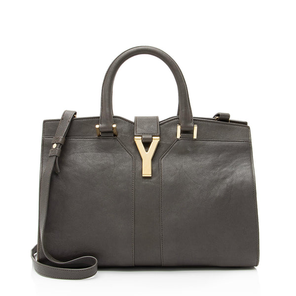 Yves Saint Laurent Cabas Y Small Calfskin Leather Tote Bag