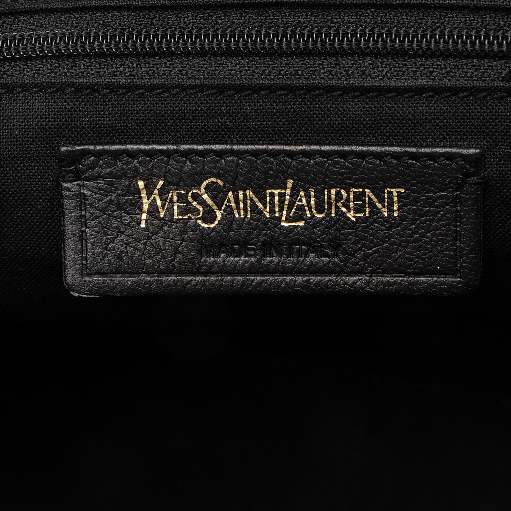 Saint Laurent Calfskin Classic Cabas Y Small Tote (SHF-23162)