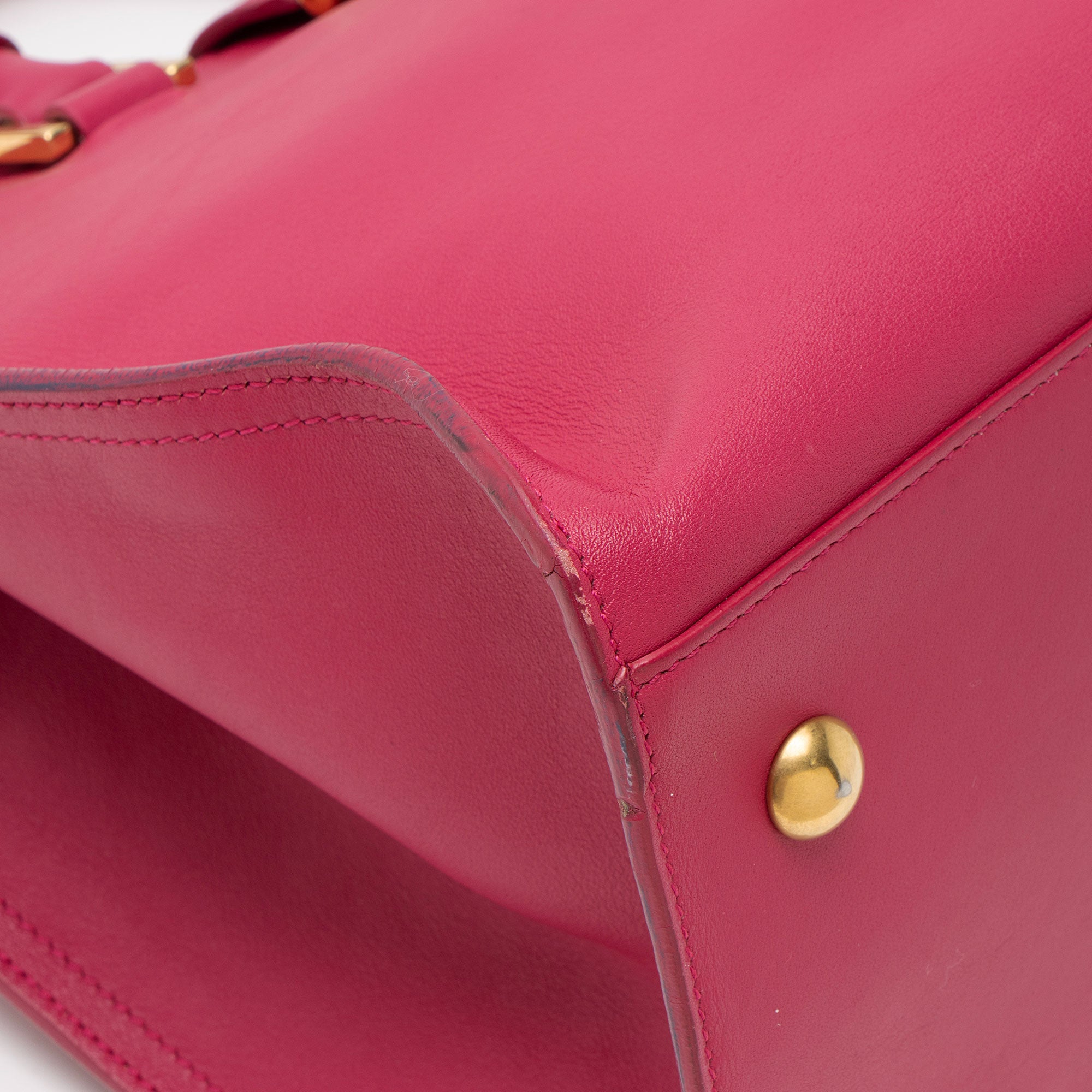 Saint Laurent Calfskin Classic Cabas Y Small Tote