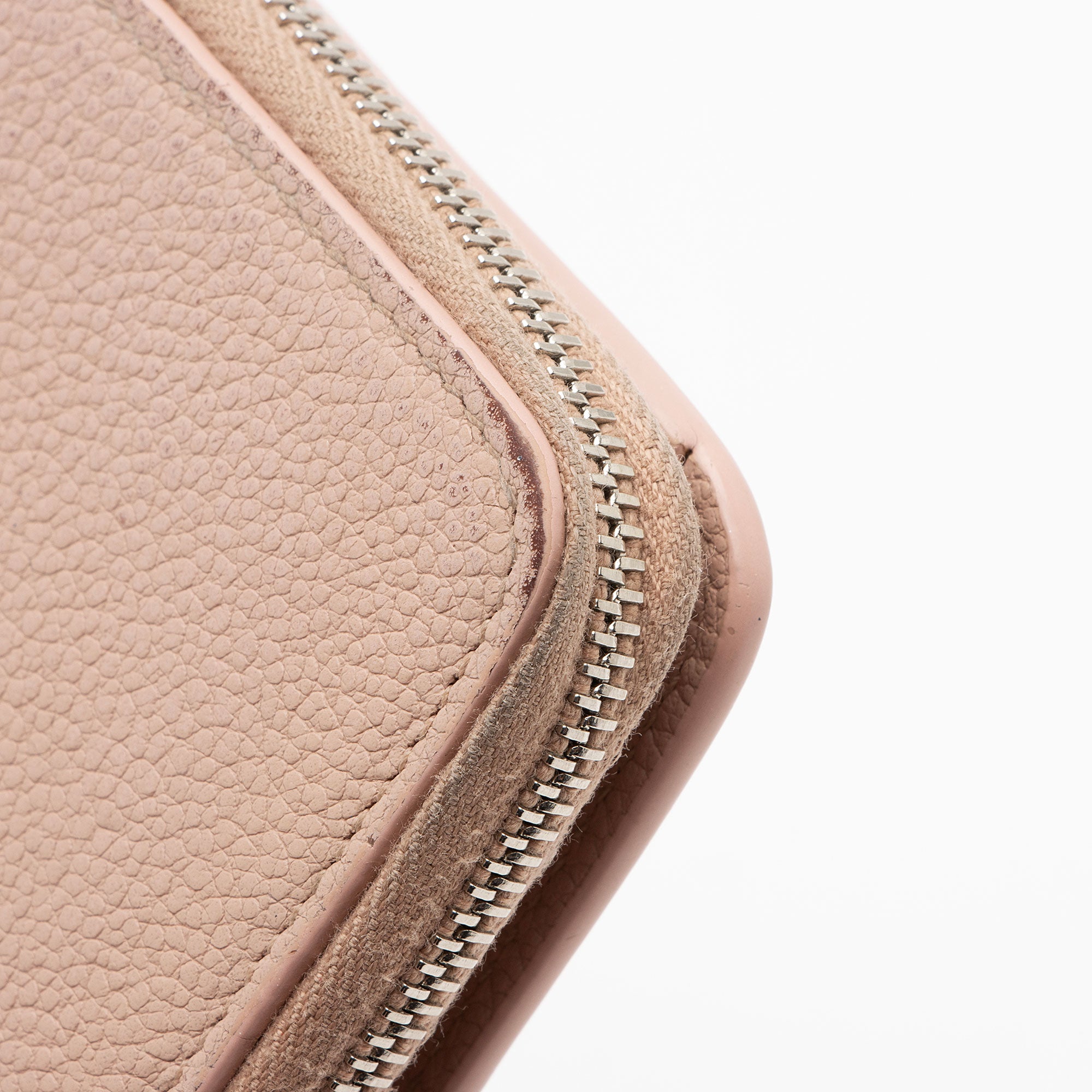 Saint Laurent Calfskin Compact Zip Around Wallet