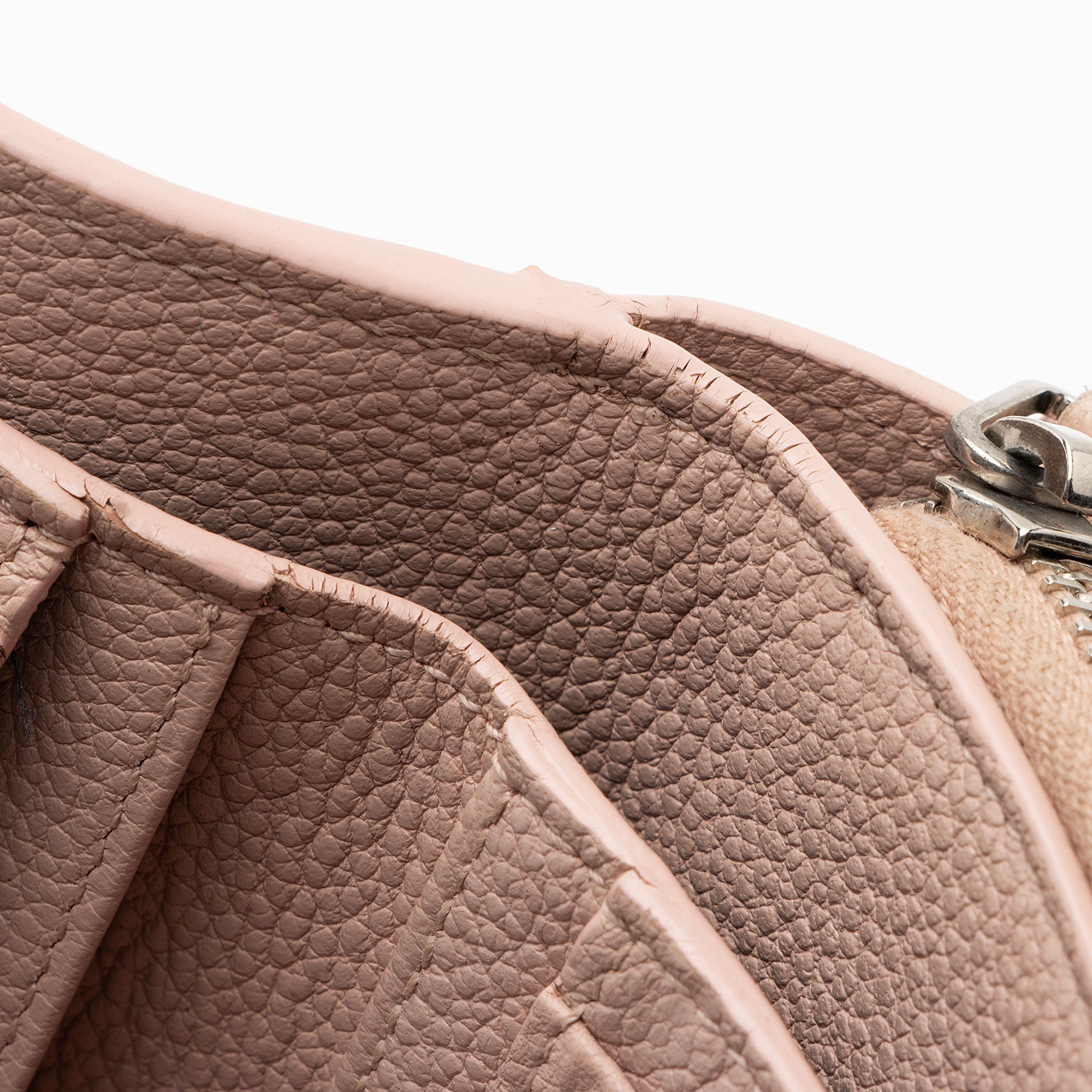 Saint Laurent Calfskin Compact Zip Around Wallet