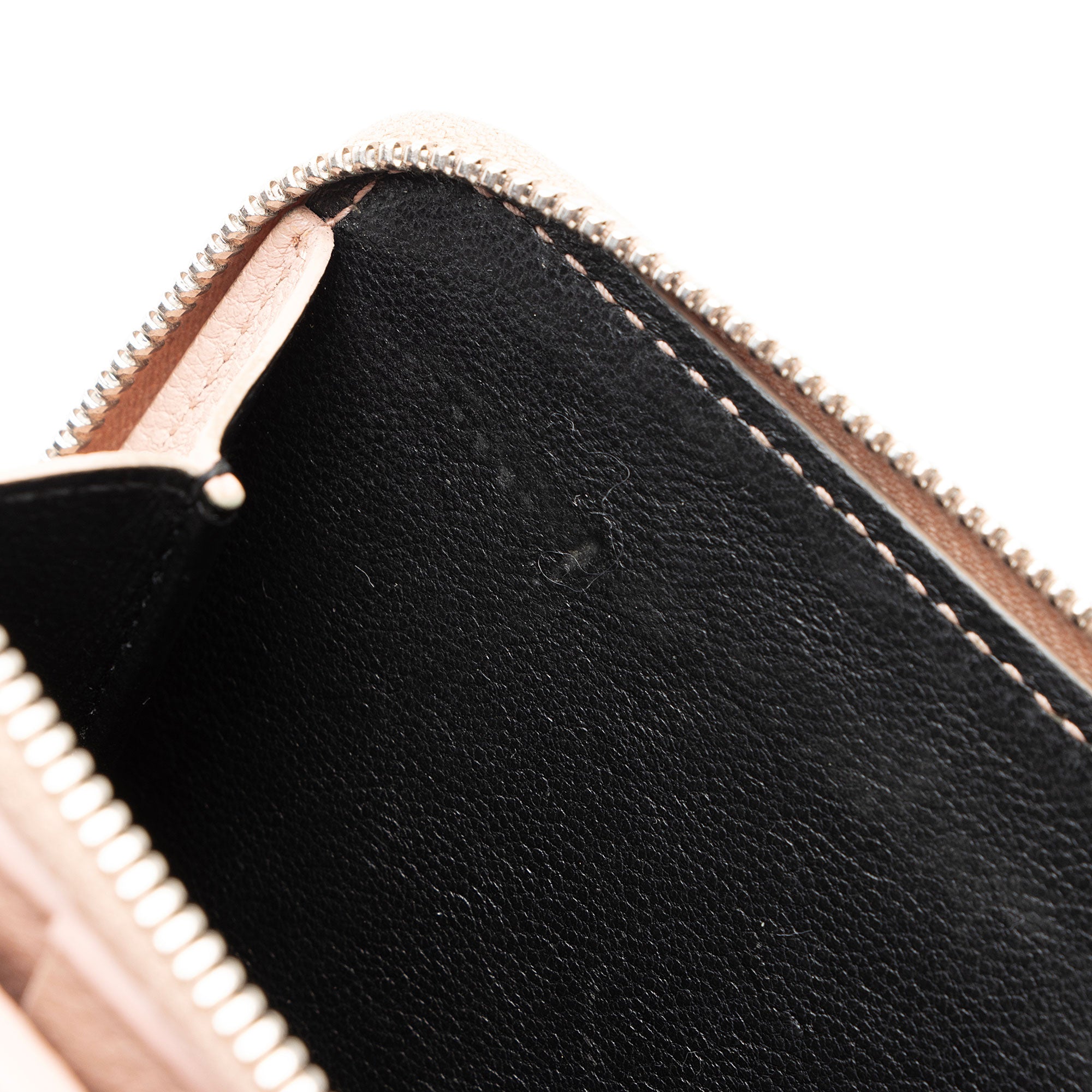 Saint Laurent Calfskin Compact Zip Around Wallet