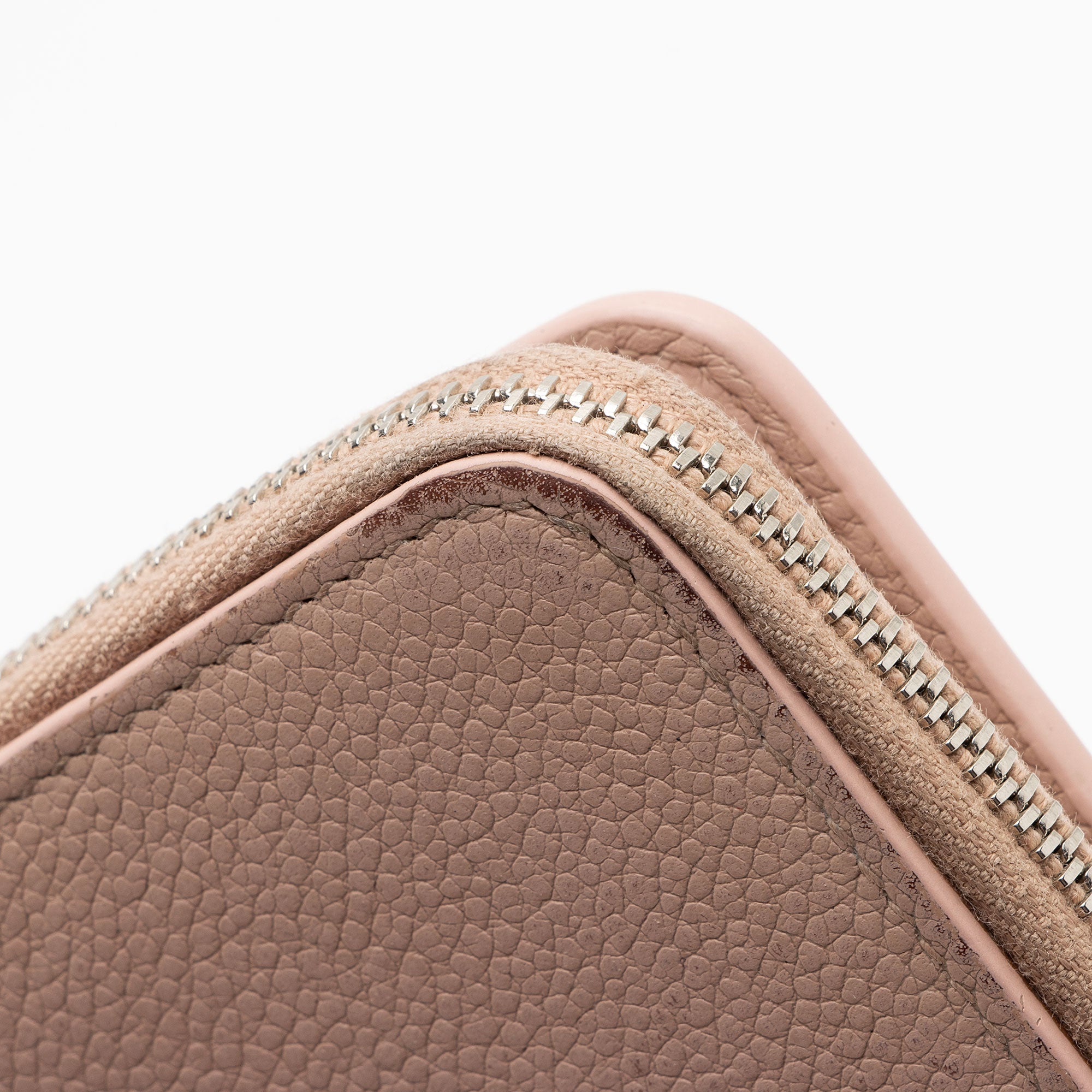 Saint Laurent Calfskin Compact Zip Around Wallet