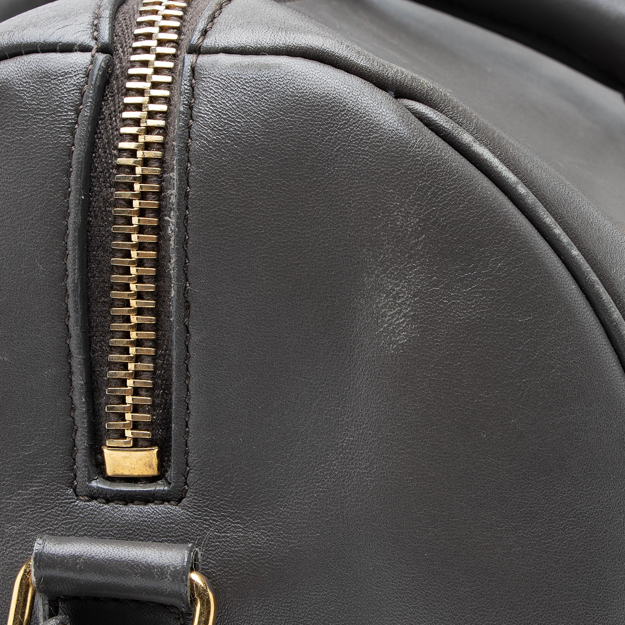 Saint Laurent Calfskin Duffle 6 Satchel (SHF-23052)