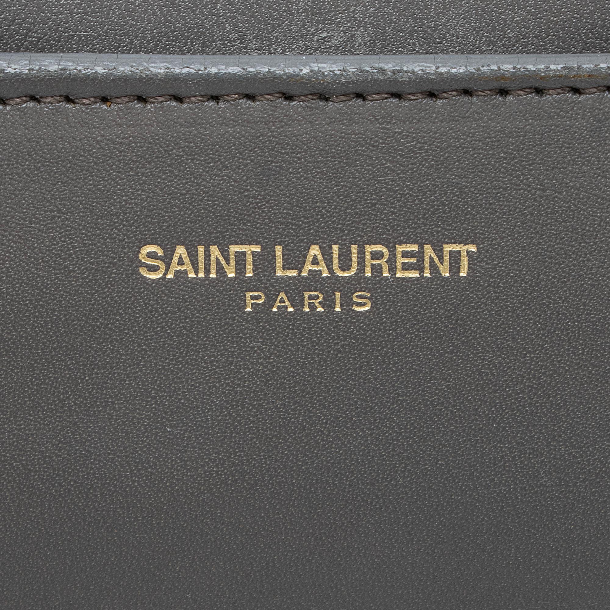 Saint Laurent Calfskin Duffle 6 Satchel (SHF-23052)