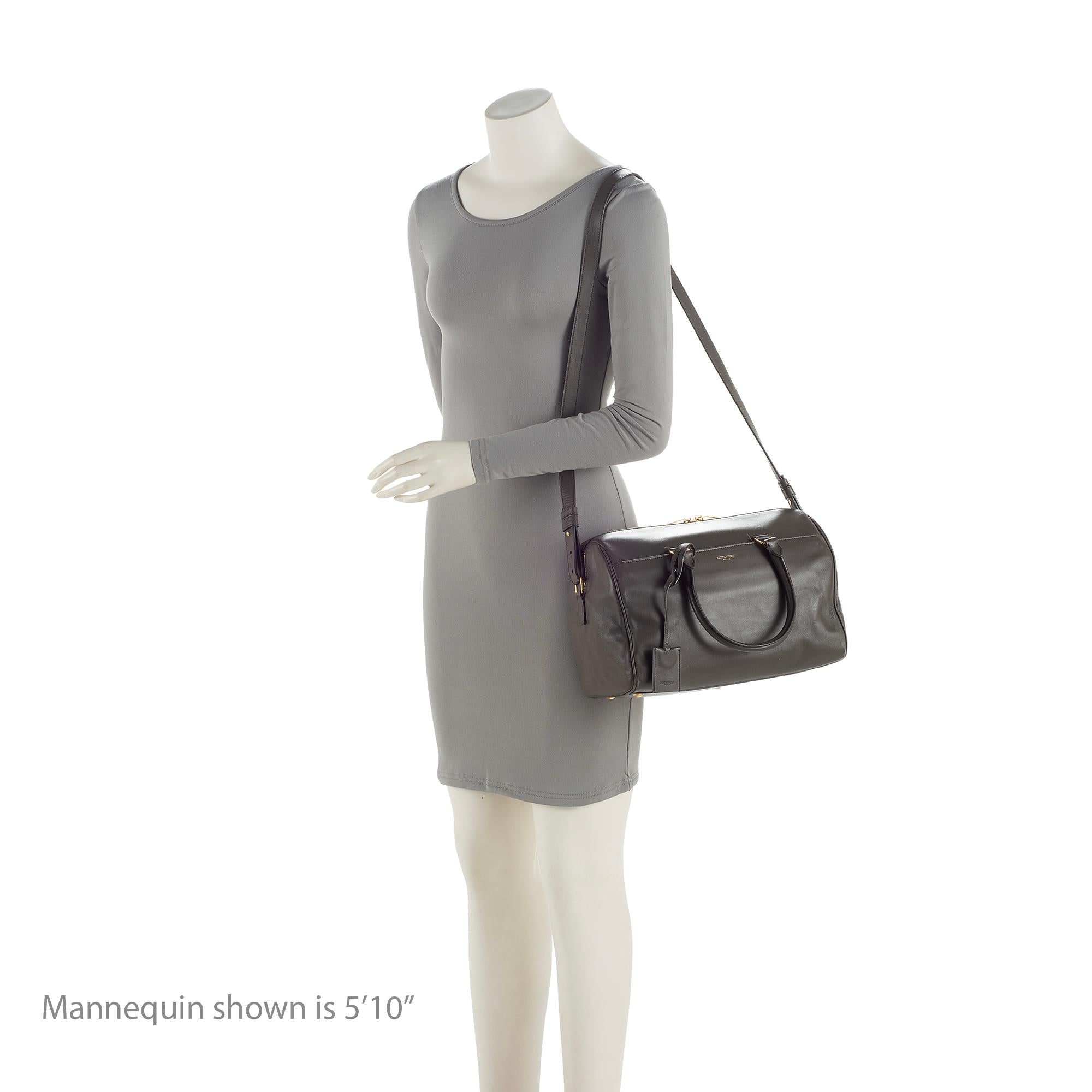 Saint Laurent Calfskin Duffle 6 Satchel (SHF-23052)