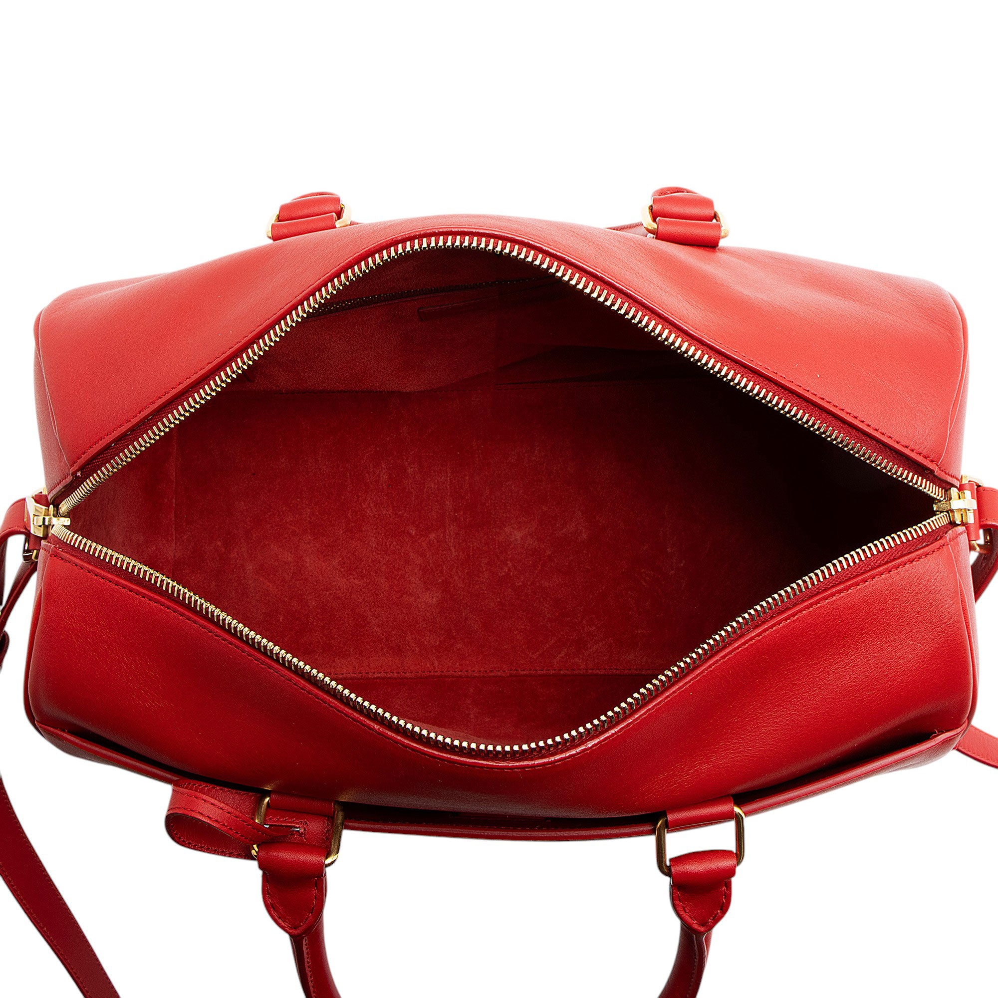 Saint Laurent Calfskin Duffle 6 Satchel