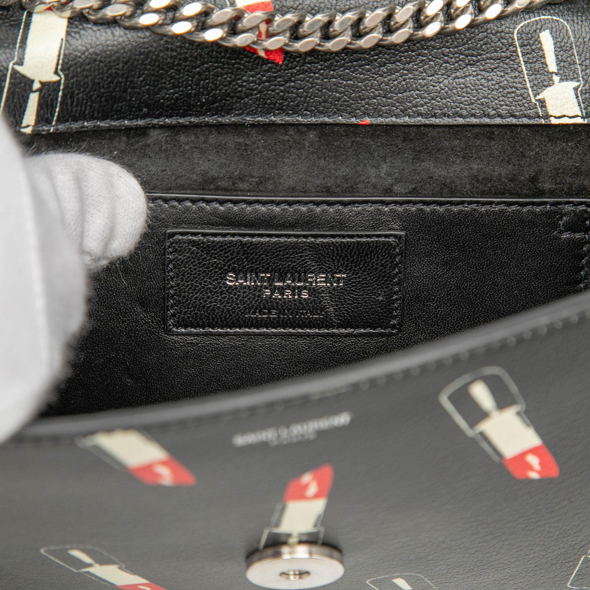 Saint Laurent Calfskin Lipstick Print Betty Crossbody