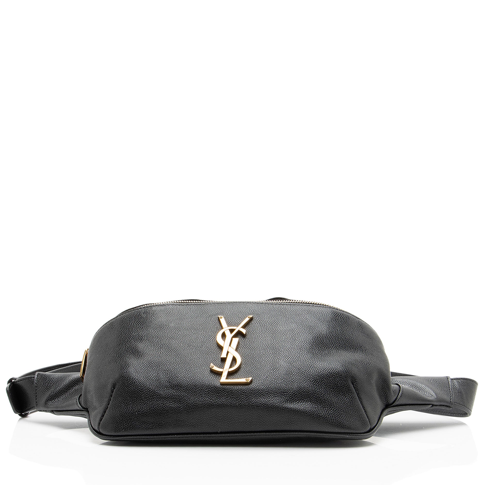 Saint Laurent Calfskin Monogram Cassandre Classic Belt Bag