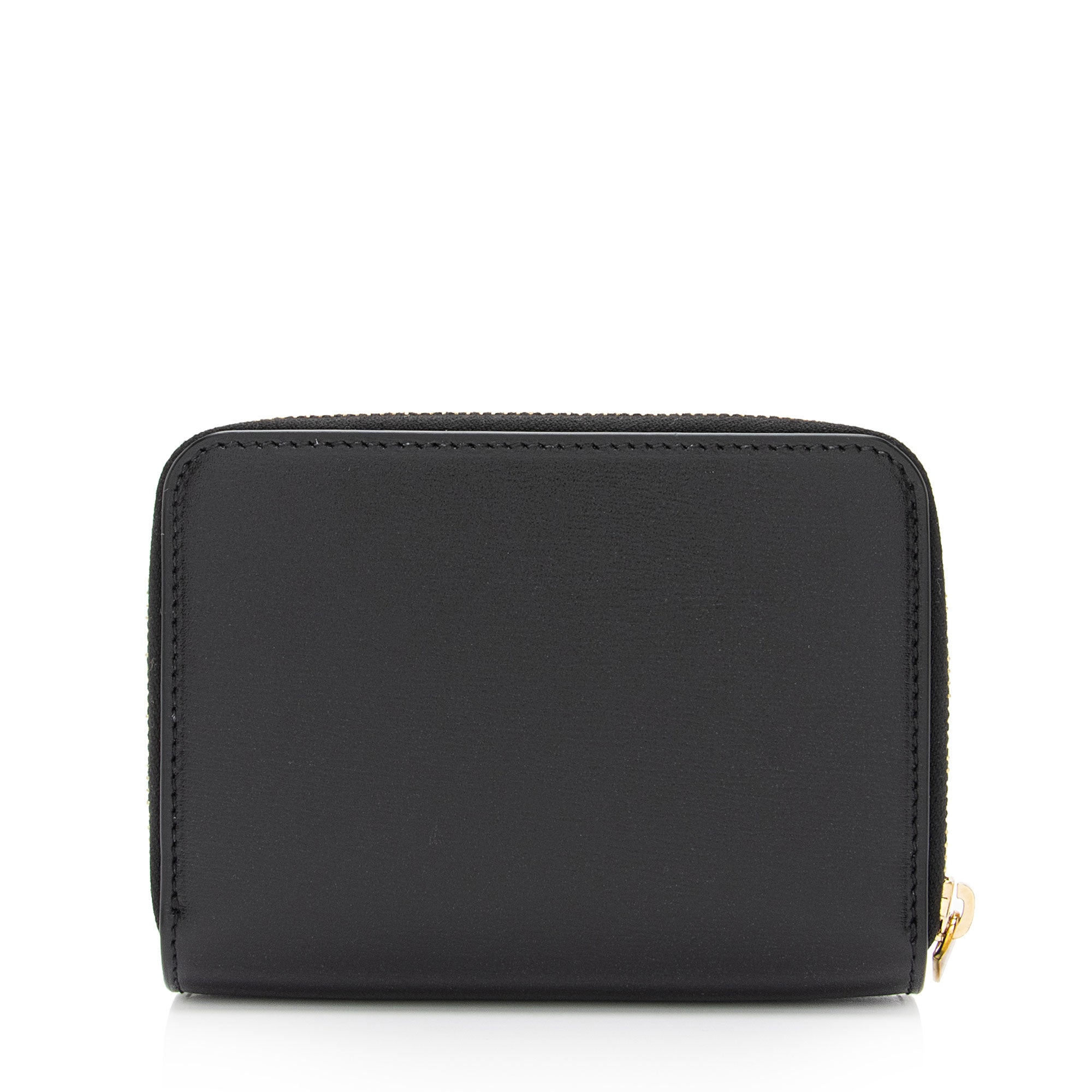 Saint Laurent Calfskin Monogram Compact Zip Around Wallet (SHF-p3n5HY)