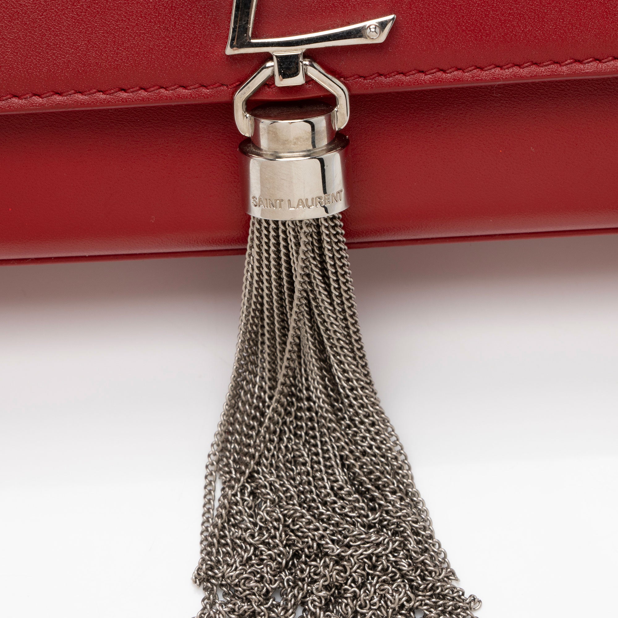 Saint Laurent Calfskin Monogram Kate Tassel Medium Shoulder Bag (SHF-tAqbu4)
