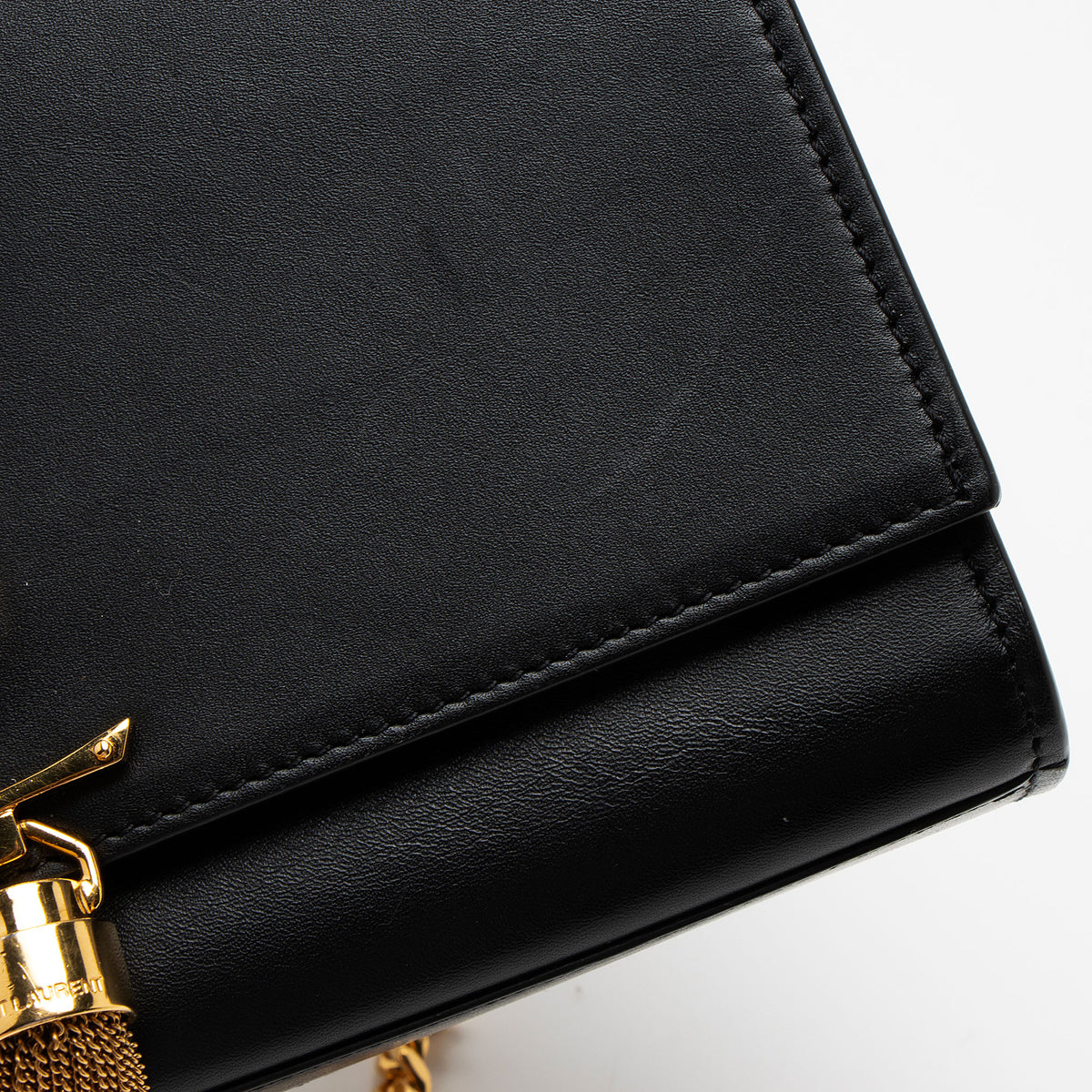 Saint Laurent Calfskin Monogram Kate Tassel Small Shoulder Bag