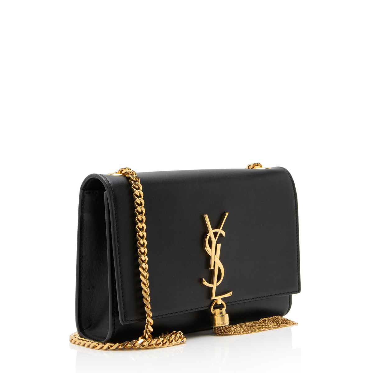 Saint Laurent Calfskin Monogram Kate Tassel Small Shoulder Bag