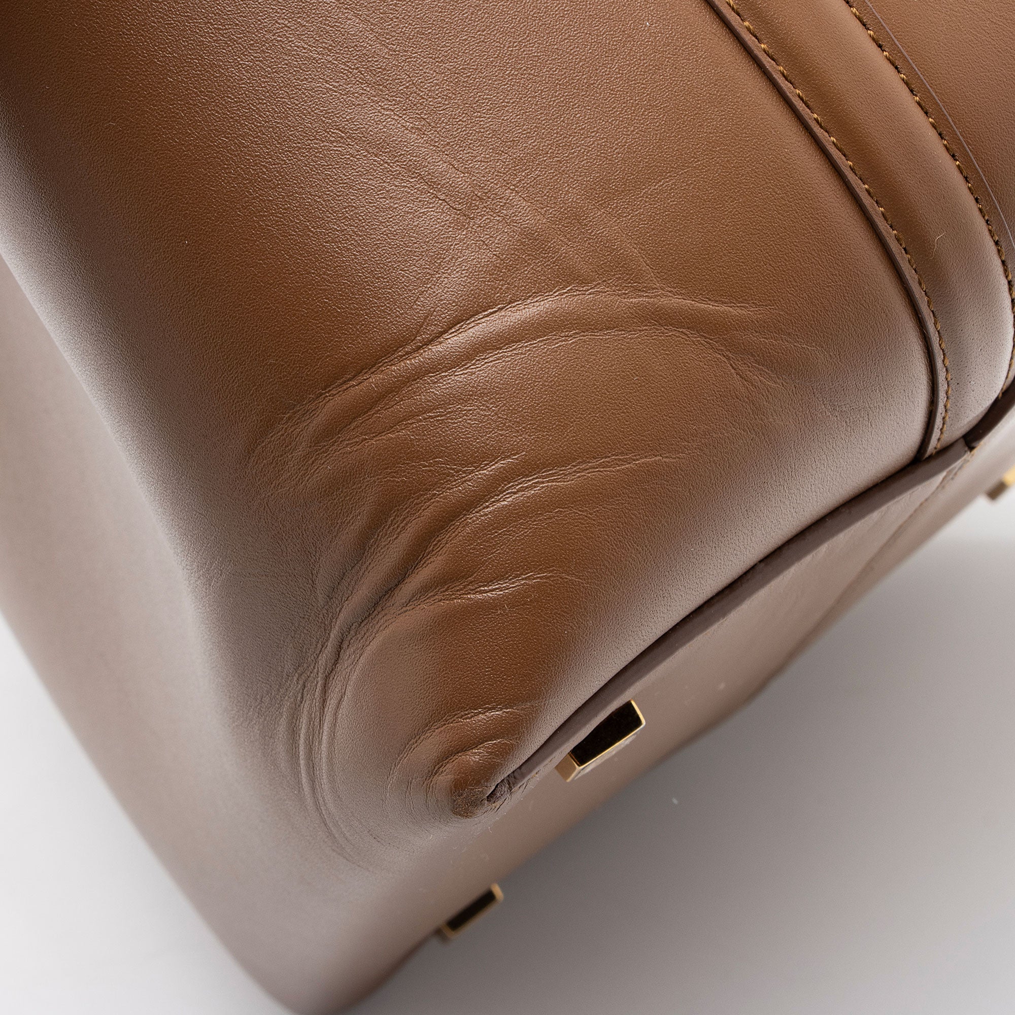 Saint Laurent Calfskin Monogram Le 37 Bucket Bag