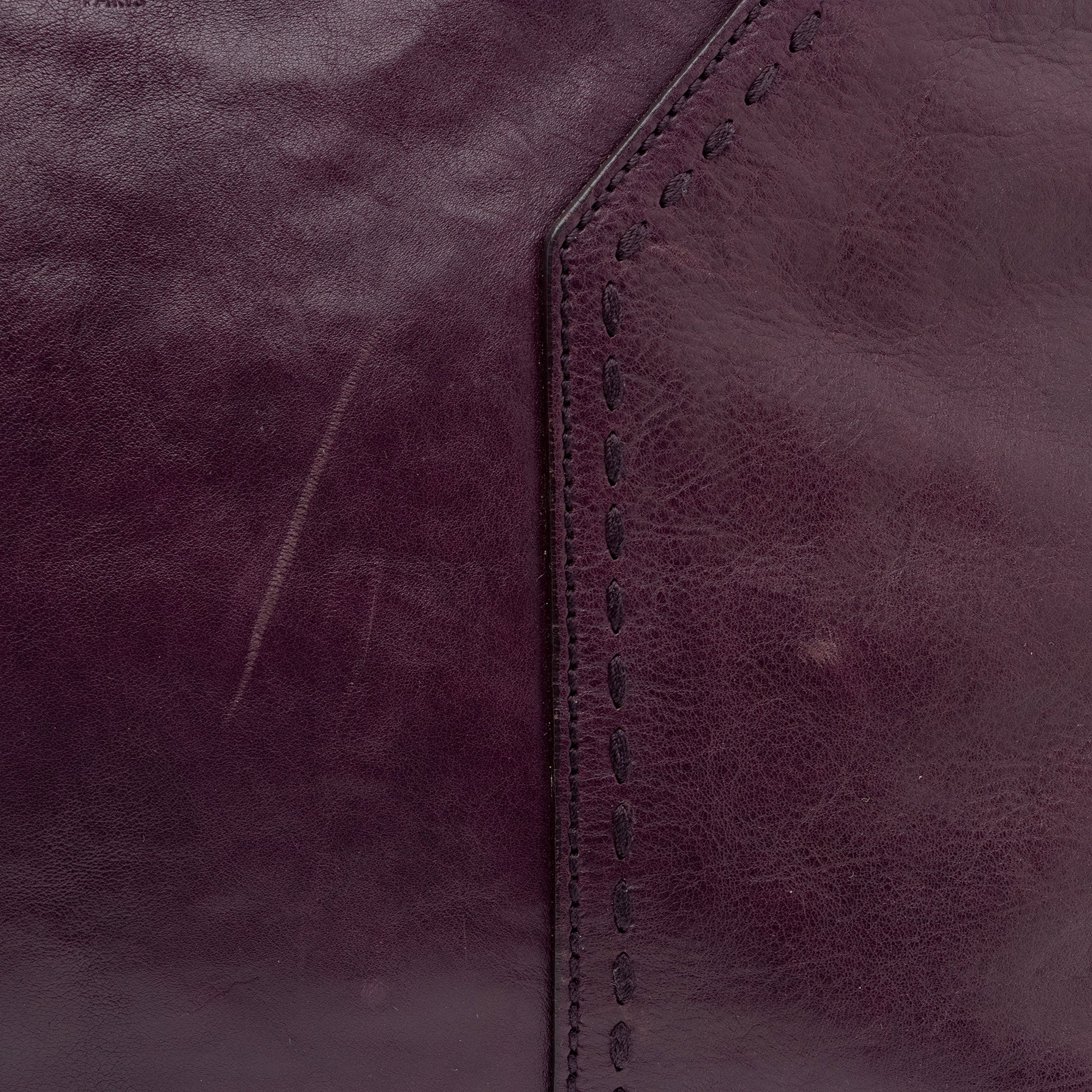 Saint Laurent Calfskin Muse Large Satchel (SHF-uHLQ3D)