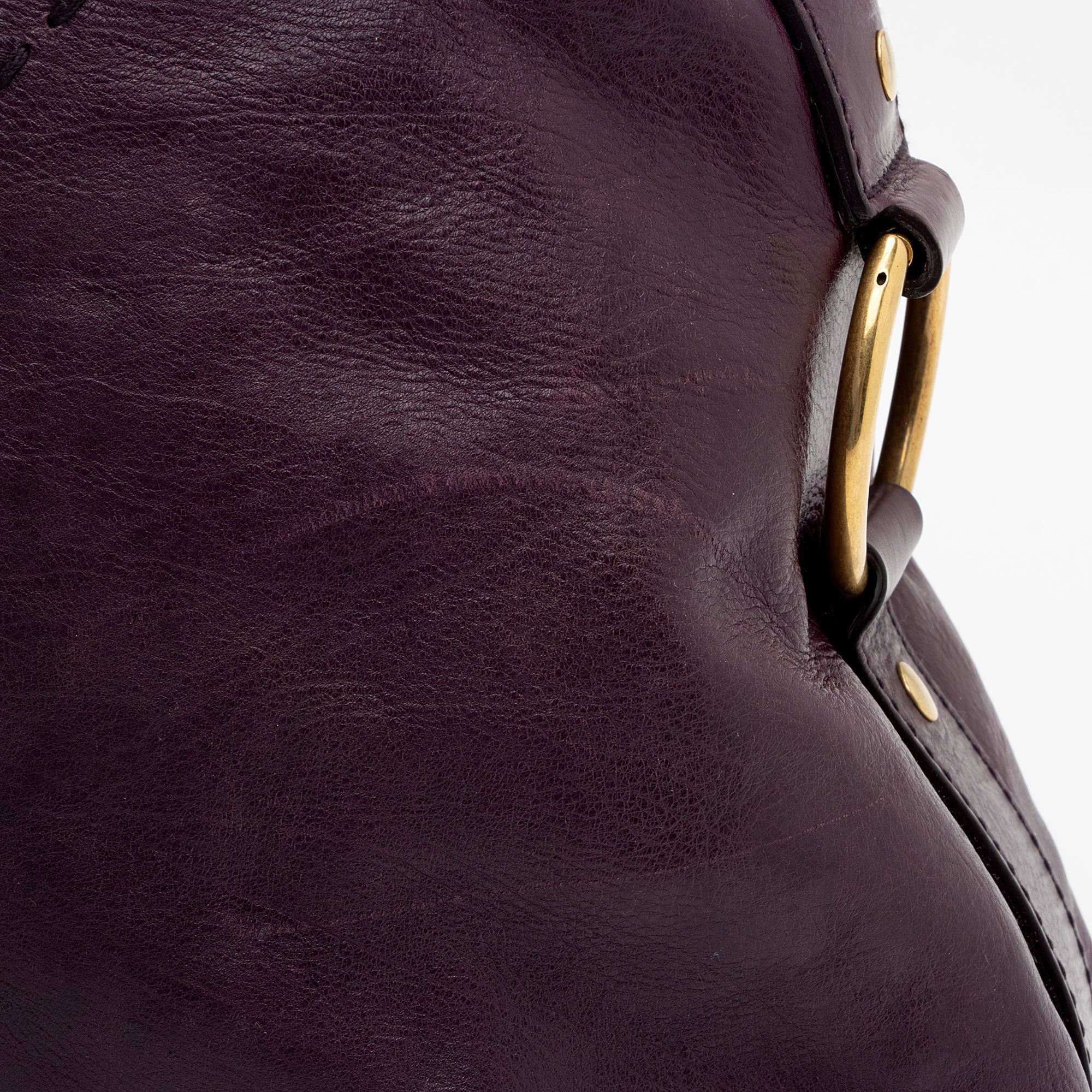 Saint Laurent Calfskin Muse Large Satchel (SHF-uHLQ3D)