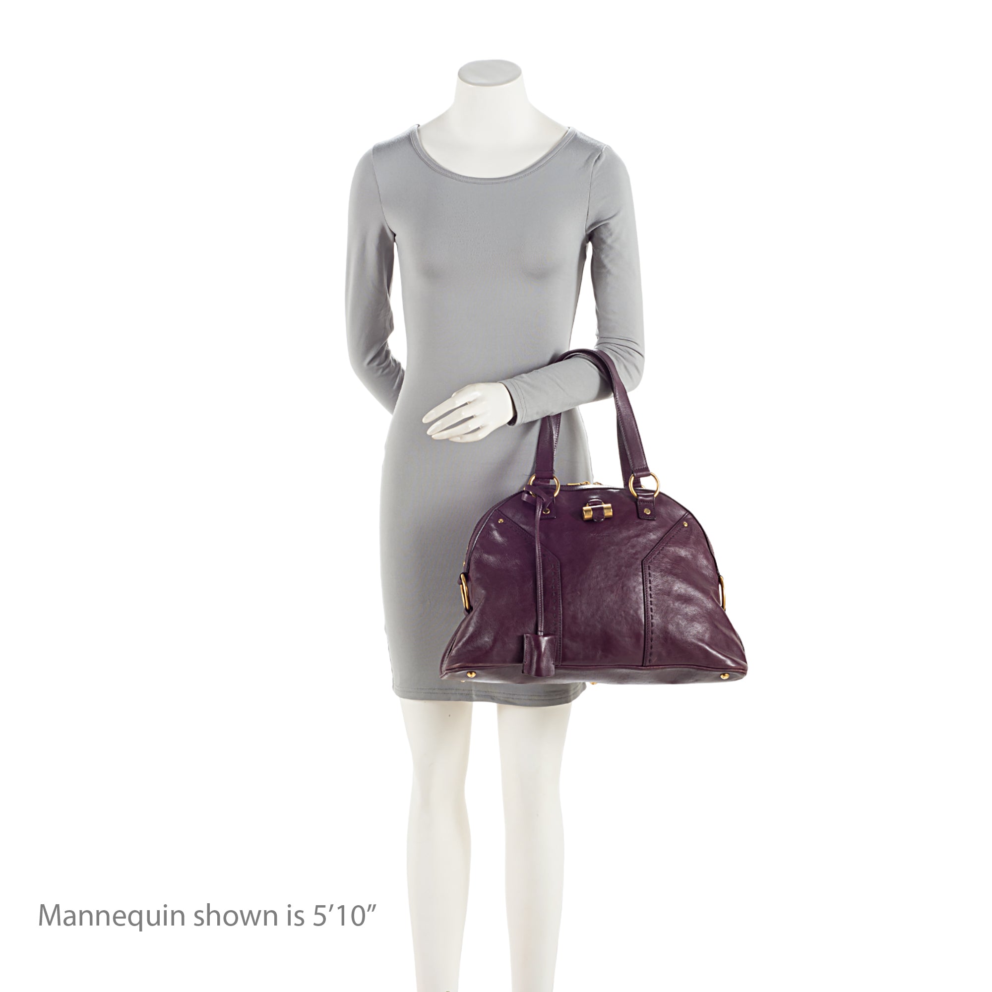 Saint Laurent Calfskin Muse Large Satchel (SHF-uHLQ3D)