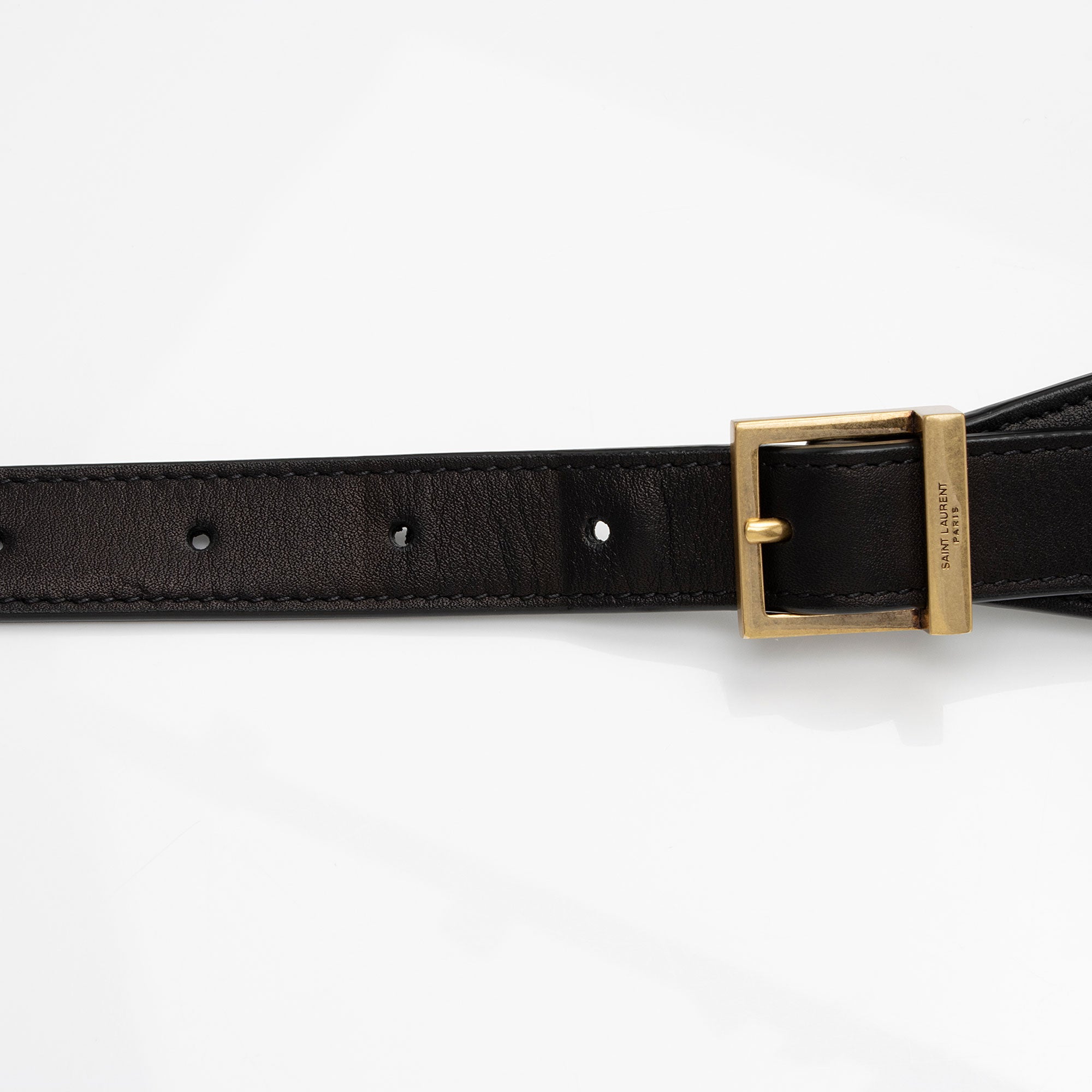 Saint Laurent Calfskin Paris VII Medium Hobo (SHF-meO3qA)