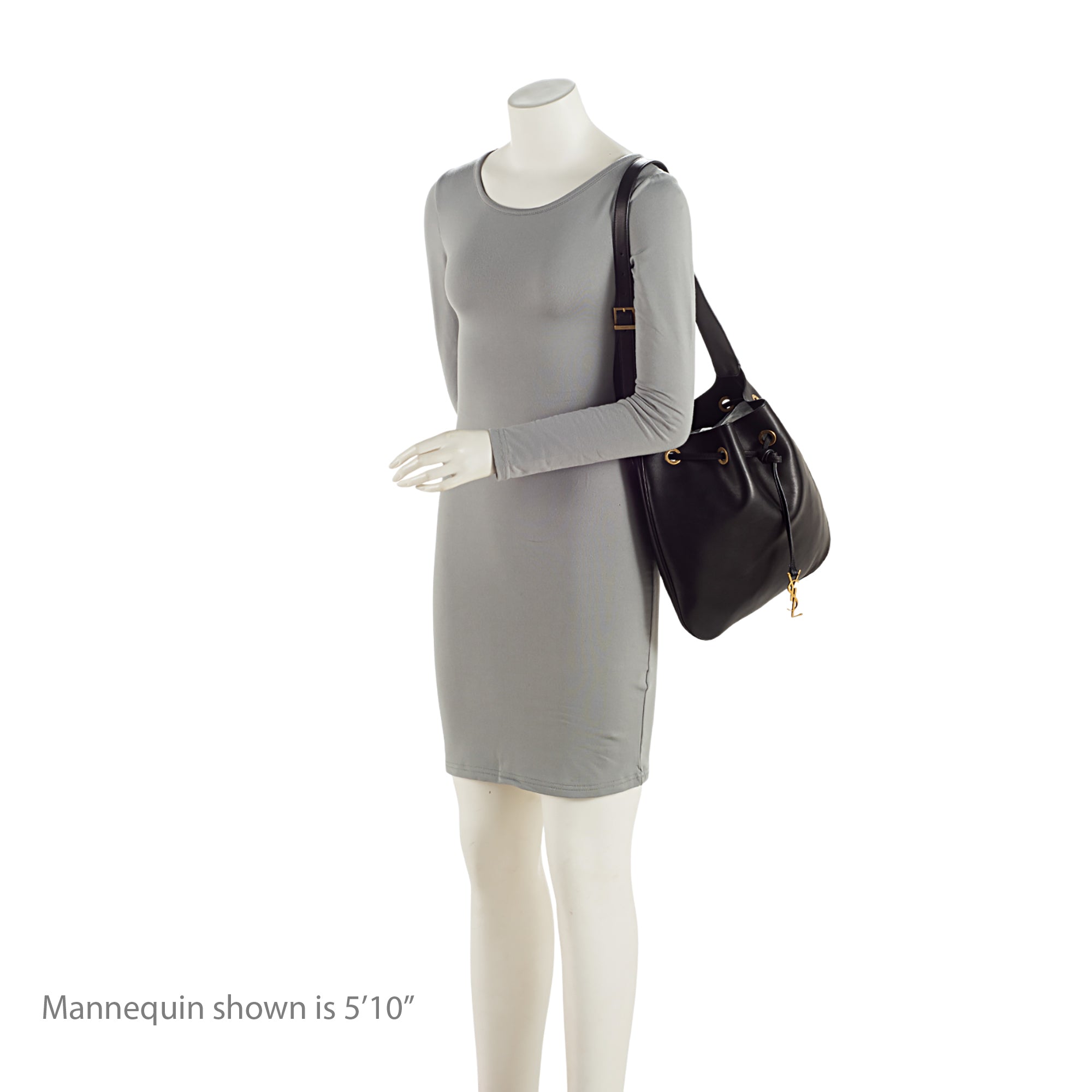 Saint Laurent Calfskin Paris VII Medium Hobo (SHF-meO3qA)