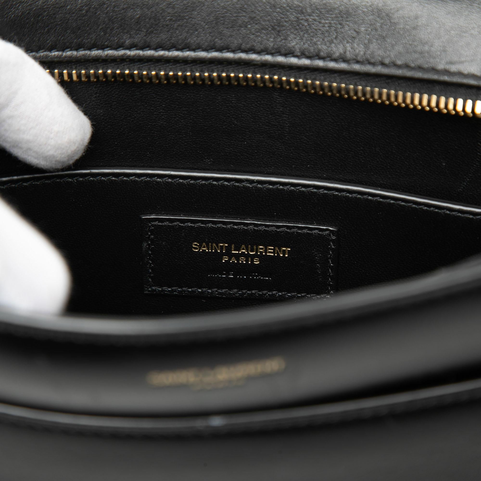 Saint Laurent Calfskin Reverse Satchel