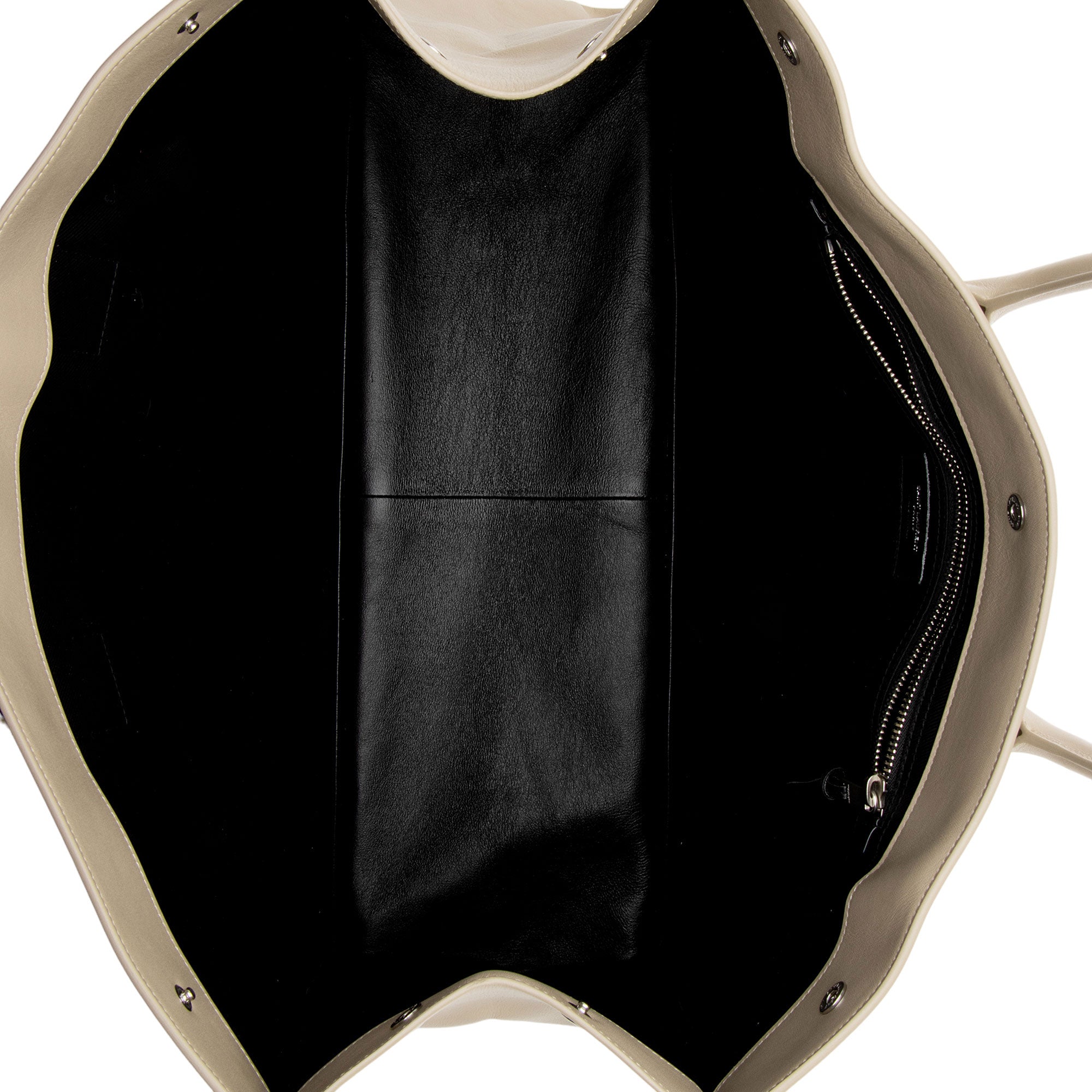 Saint Laurent Calfskin Rive Gauche Large Tote (SHF-Dugo0W)