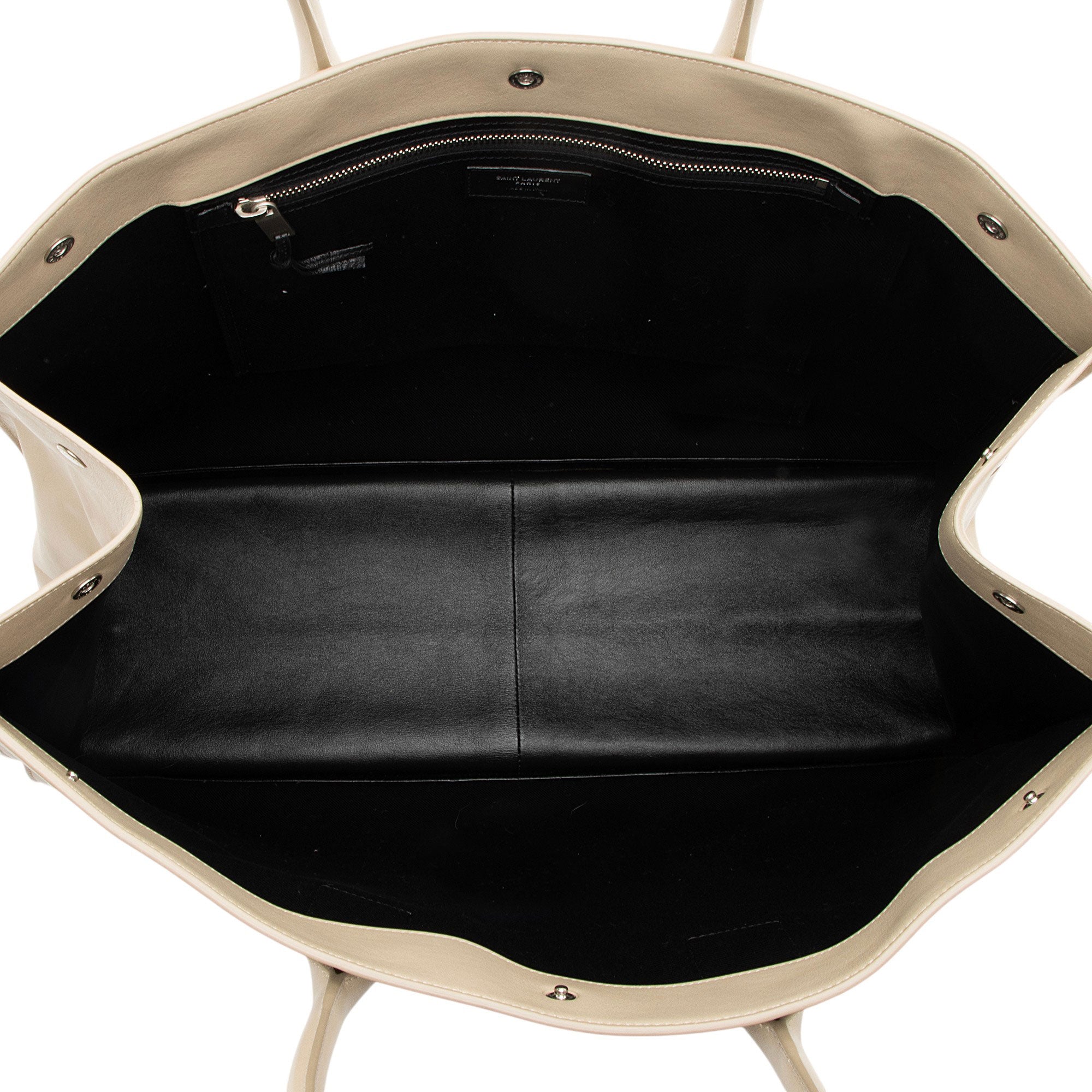 Saint Laurent Calfskin Rive Gauche Large Tote