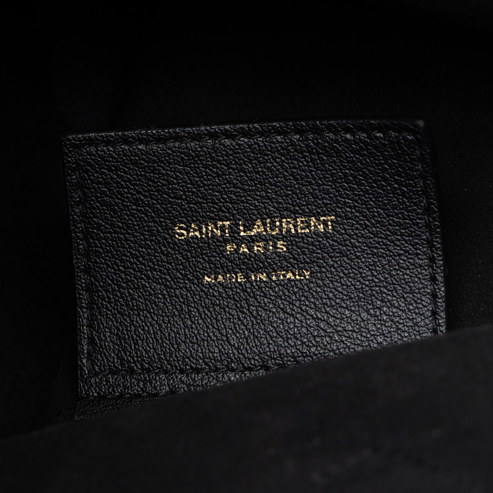 Saint Laurent Calfskin Toy Shopping Tote (SHF-22645)