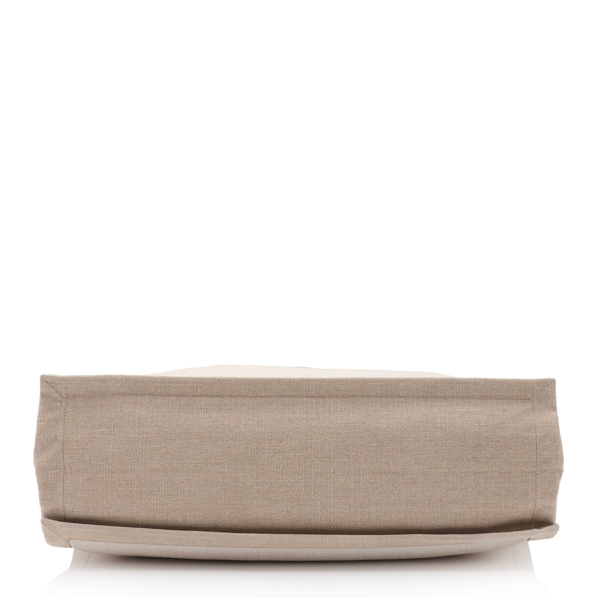 Saint Laurent Canvas Calfskin Rive Gauche Large Tote