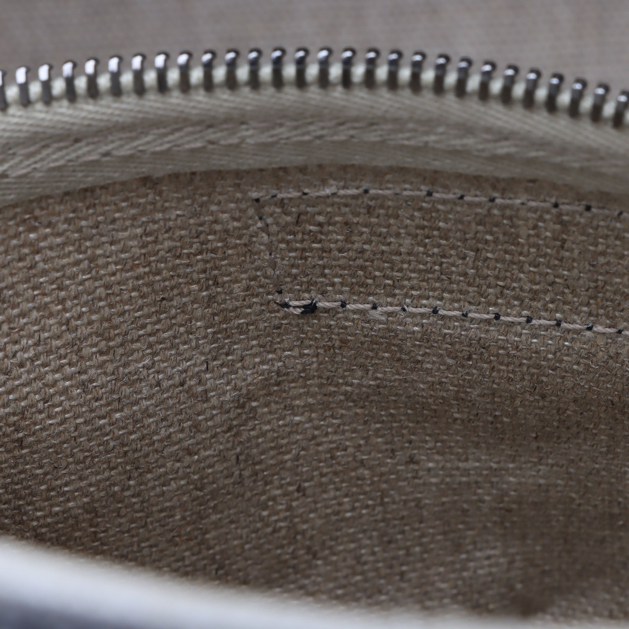 Saint Laurent Canvas Calfskin Rive Gauche Large Tote