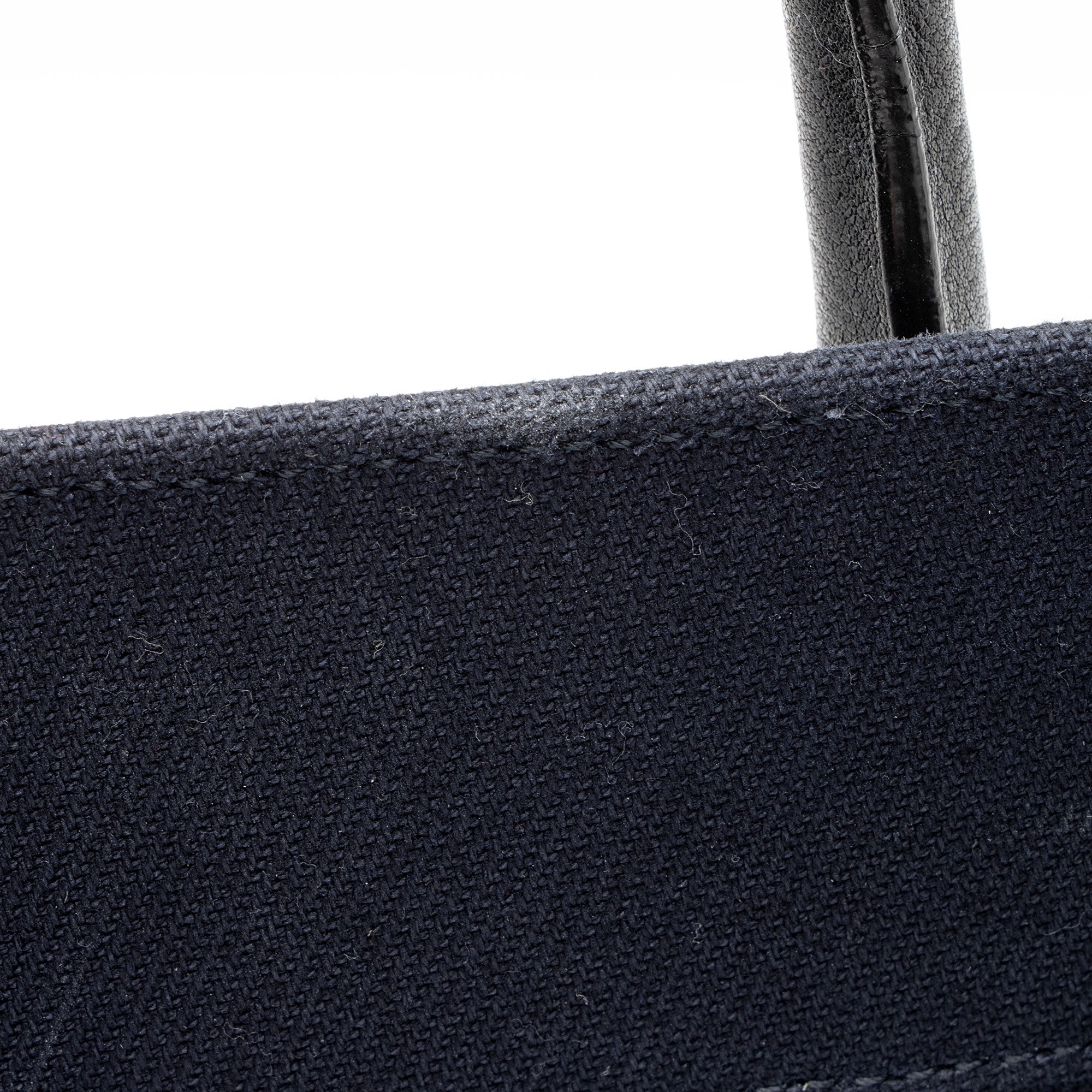 Saint Laurent Canvas Calfskin Rive Gauche Large Tote
